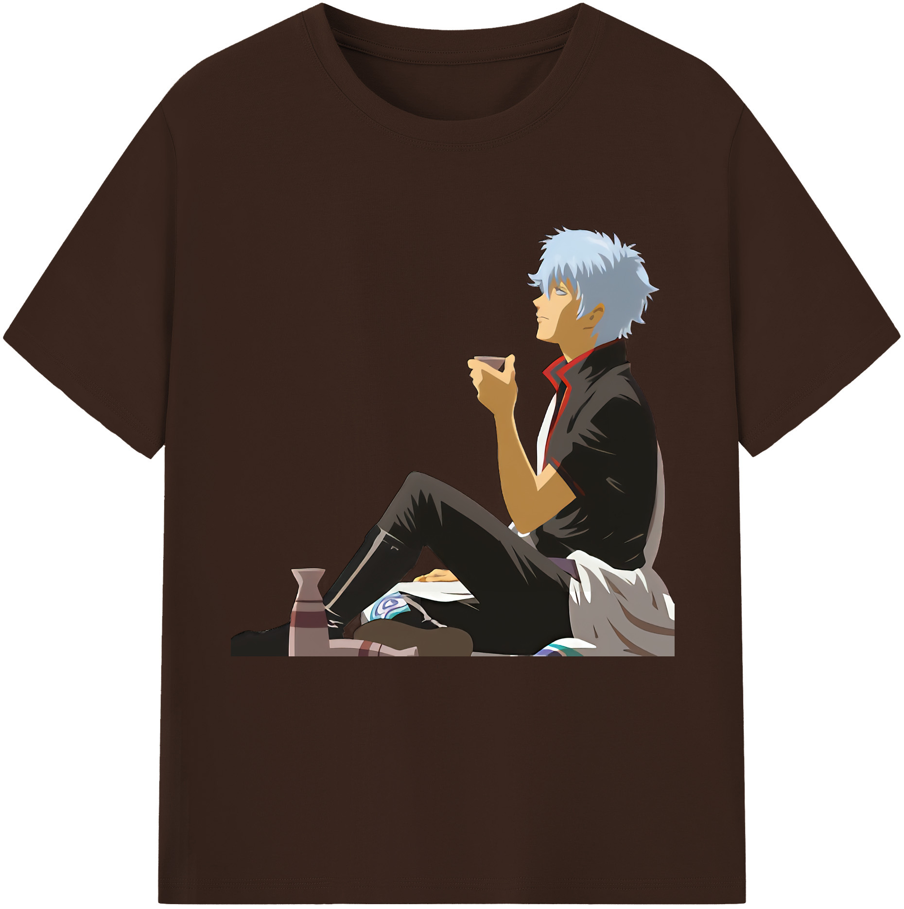 （画像用） ぎんたま 坂田銀時（さかたぎんとき） 神楽 志村新八（しむら しんぱち） GINTAMA Sakata Gintoki Kagura Shimura Shinpachi 綿100％半袖Tシャツ（フロントプリント）