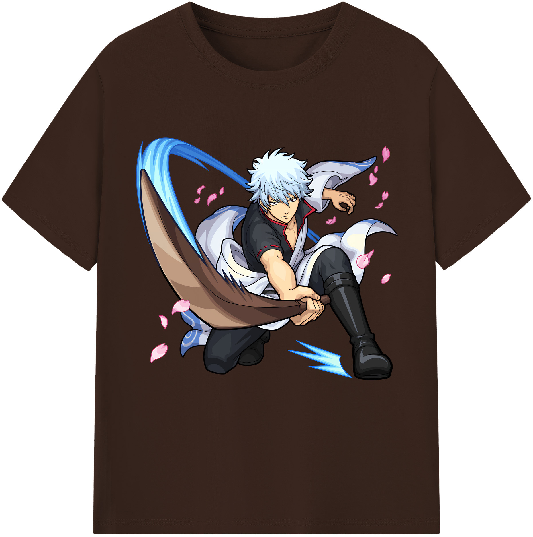 （画像用） ぎんたま 坂田銀時（さかたぎんとき） 神楽 志村新八（しむら しんぱち） GINTAMA Sakata Gintoki Kagura Shimura Shinpachi 綿100％半袖Tシャツ（フロントプリント）