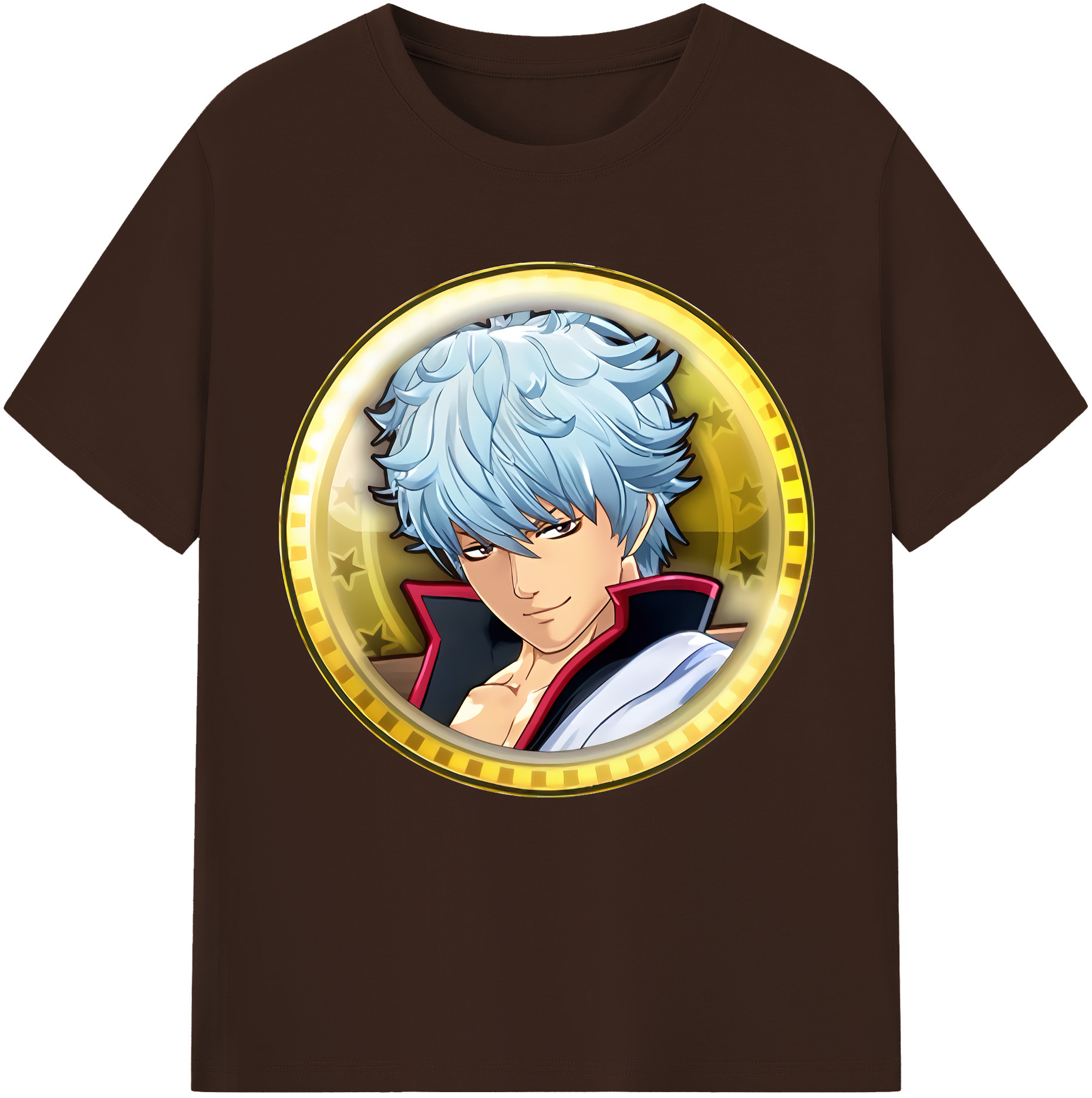 （画像用） ぎんたま 坂田銀時（さかたぎんとき） 神楽 志村新八（しむら しんぱち） GINTAMA Sakata Gintoki Kagura Shimura Shinpachi 綿100％半袖Tシャツ（フロントプリント）
