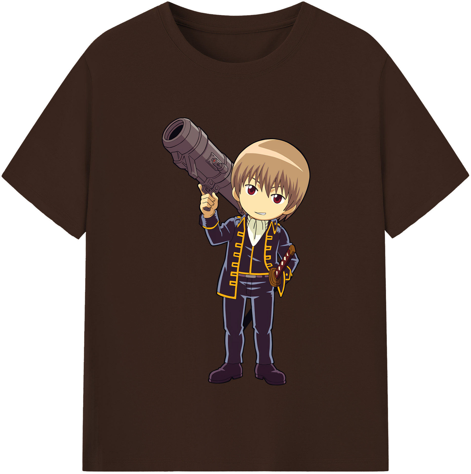 （画像用） ぎんたま 坂田銀時（さかたぎんとき） 神楽 志村新八（しむら しんぱち） GINTAMA Sakata Gintoki Kagura Shimura Shinpachi 綿100％半袖Tシャツ（フロントプリント）