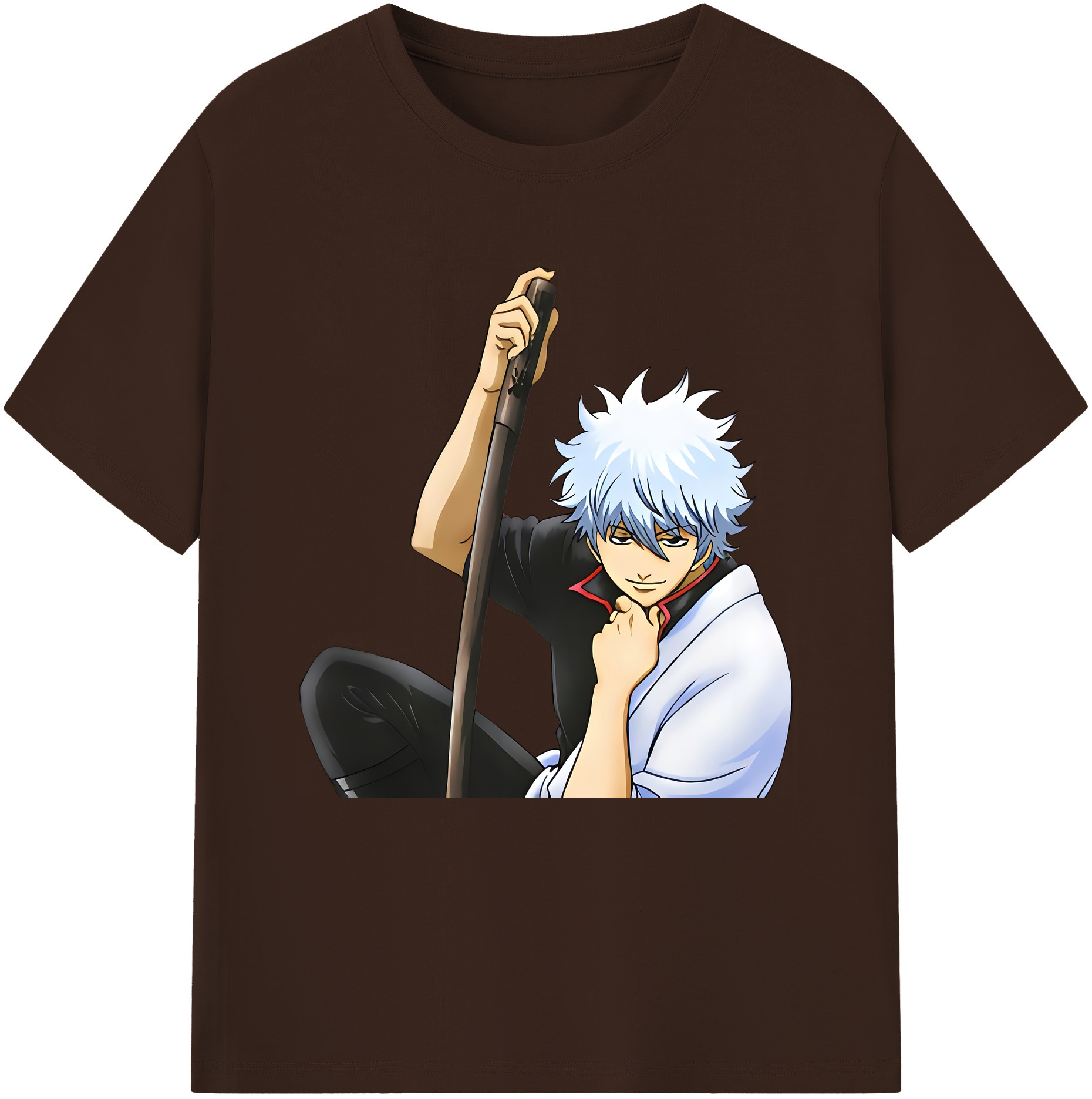 （画像用） ぎんたま 坂田銀時（さかたぎんとき） 神楽 志村新八（しむら しんぱち） GINTAMA Sakata Gintoki Kagura Shimura Shinpachi 綿100％半袖Tシャツ（フロントプリント）