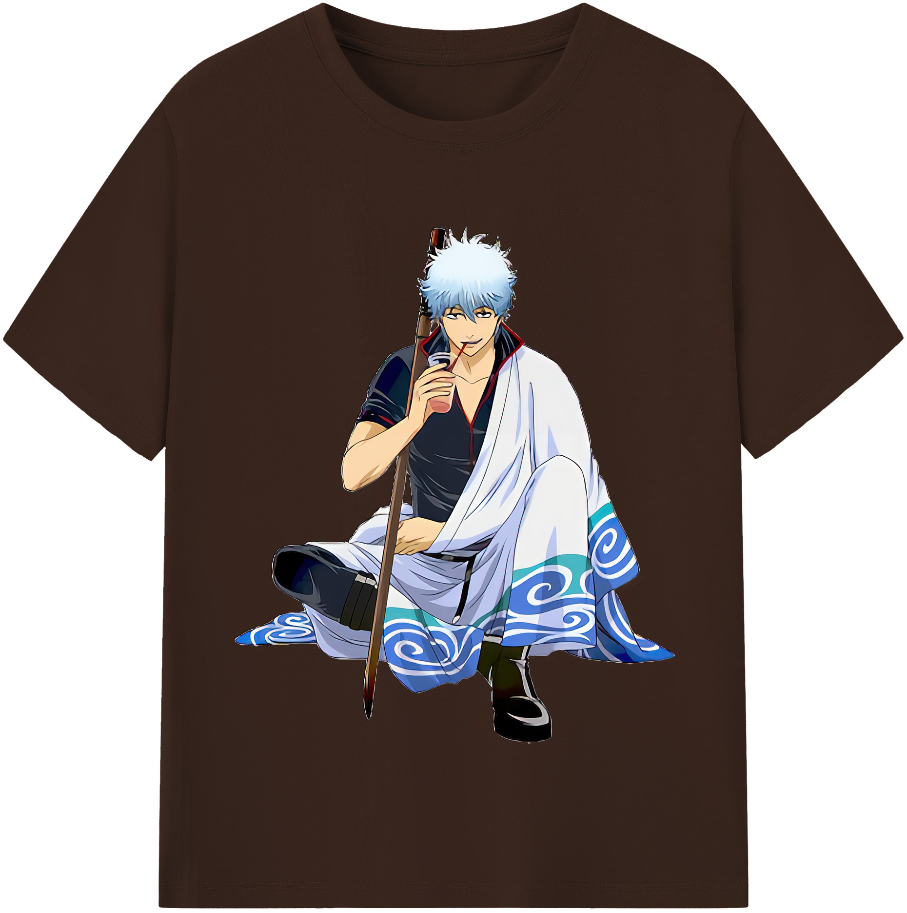 （画像用） ぎんたま 坂田銀時（さかたぎんとき） 神楽 志村新八（しむら しんぱち） GINTAMA Sakata Gintoki Kagura Shimura Shinpachi 綿100％半袖Tシャツ（フロントプリント）