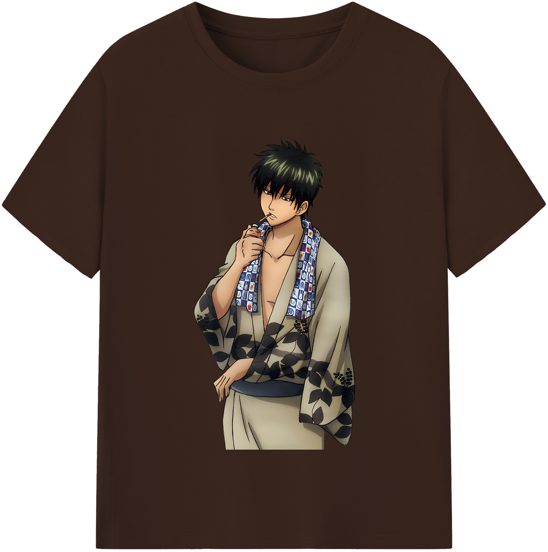 （画像用） ぎんたま 坂田銀時（さかたぎんとき） 神楽 志村新八（しむら しんぱち） GINTAMA Sakata Gintoki Kagura Shimura Shinpachi 綿100％半袖Tシャツ（フロントプリント）