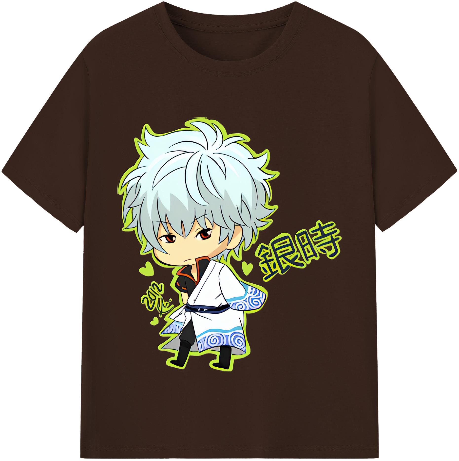 （画像用） ぎんたま 坂田銀時（さかたぎんとき） 神楽 志村新八（しむら しんぱち） GINTAMA Sakata Gintoki Kagura Shimura Shinpachi 綿100％半袖Tシャツ（フロントプリント）