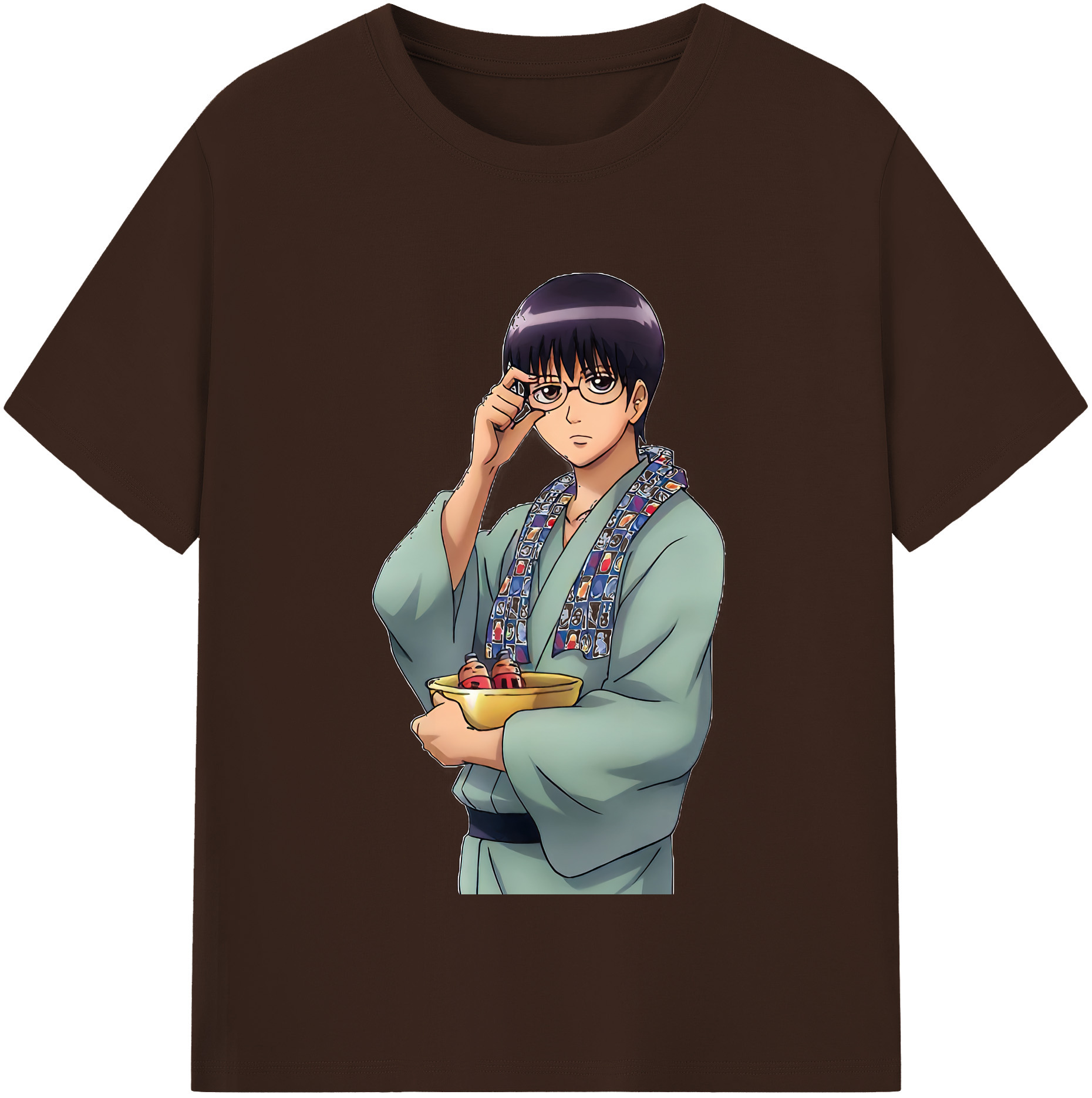 （画像用） ぎんたま 坂田銀時（さかたぎんとき） 神楽 志村新八（しむら しんぱち） GINTAMA Sakata Gintoki Kagura Shimura Shinpachi 綿100％半袖Tシャツ（フロントプリント）