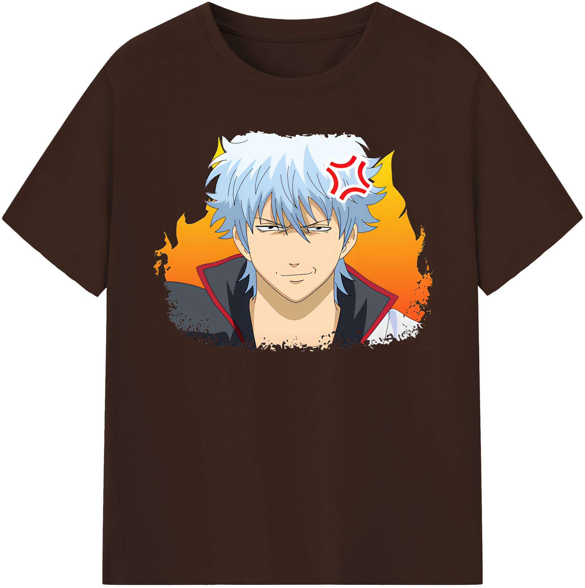 （画像用） ぎんたま 坂田銀時（さかたぎんとき） 神楽 志村新八（しむら しんぱち） GINTAMA Sakata Gintoki Kagura Shimura Shinpachi 綿100％半袖Tシャツ（フロントプリント）