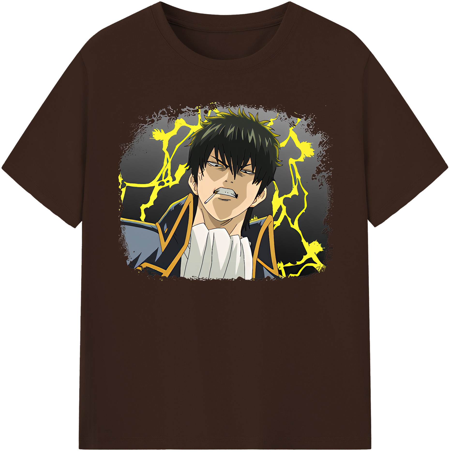 （画像用） ぎんたま 坂田銀時（さかたぎんとき） 神楽 志村新八（しむら しんぱち） GINTAMA Sakata Gintoki Kagura Shimura Shinpachi 綿100％半袖Tシャツ（フロントプリント）