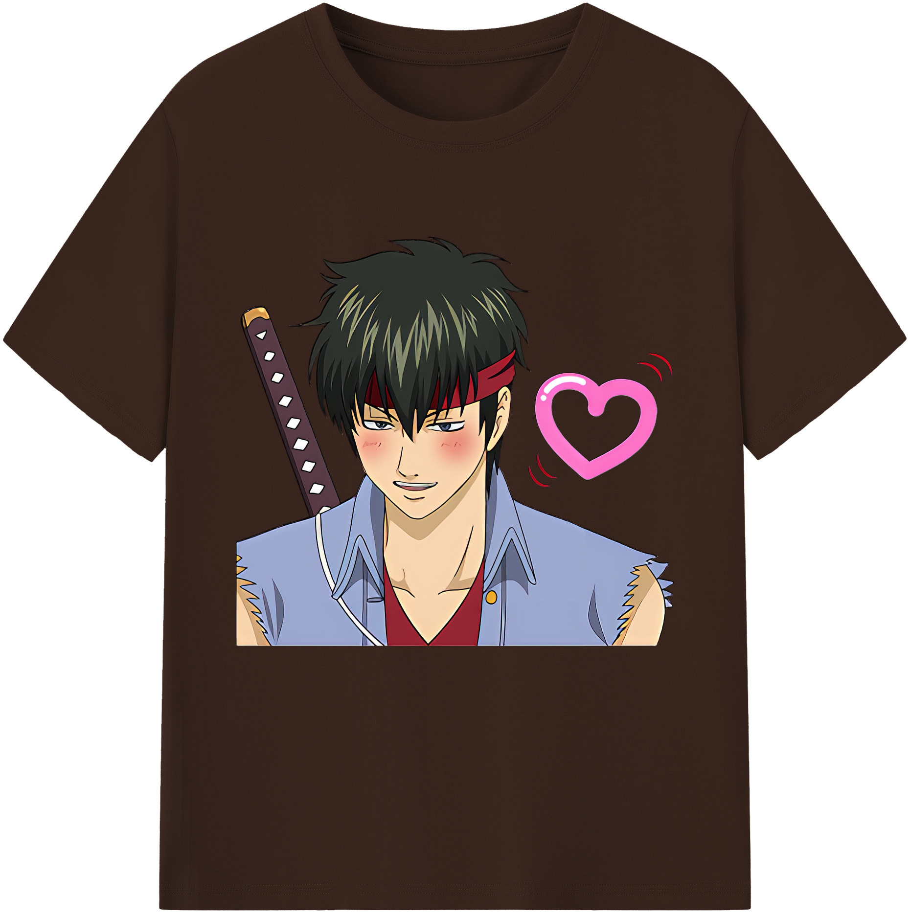 （画像用） ぎんたま 坂田銀時（さかたぎんとき） 神楽 志村新八（しむら しんぱち） GINTAMA Sakata Gintoki Kagura Shimura Shinpachi 綿100％半袖Tシャツ（フロントプリント）