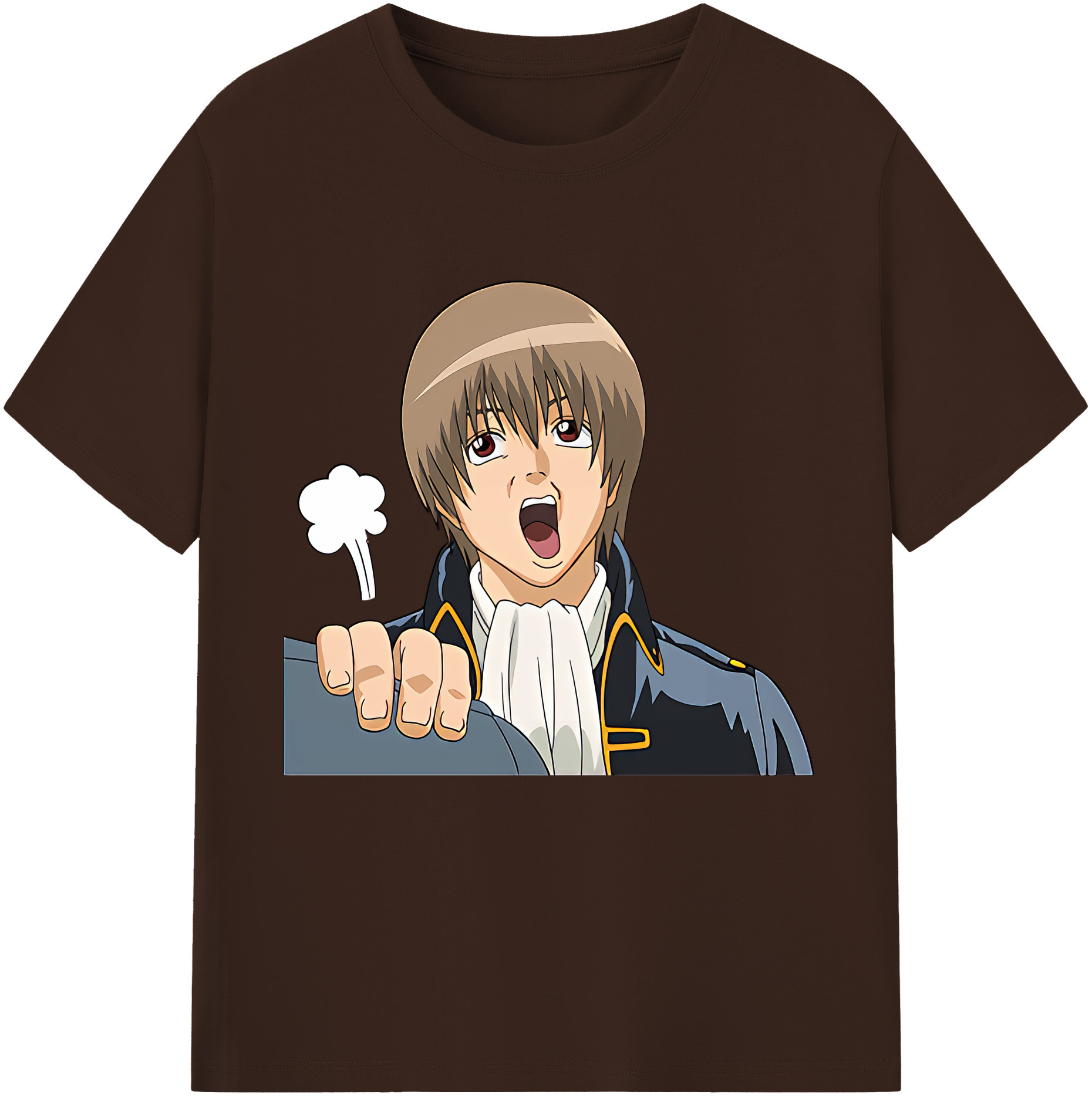 （画像用） ぎんたま 坂田銀時（さかたぎんとき） 神楽 志村新八（しむら しんぱち） GINTAMA Sakata Gintoki Kagura Shimura Shinpachi 綿100％半袖Tシャツ（フロントプリント）
