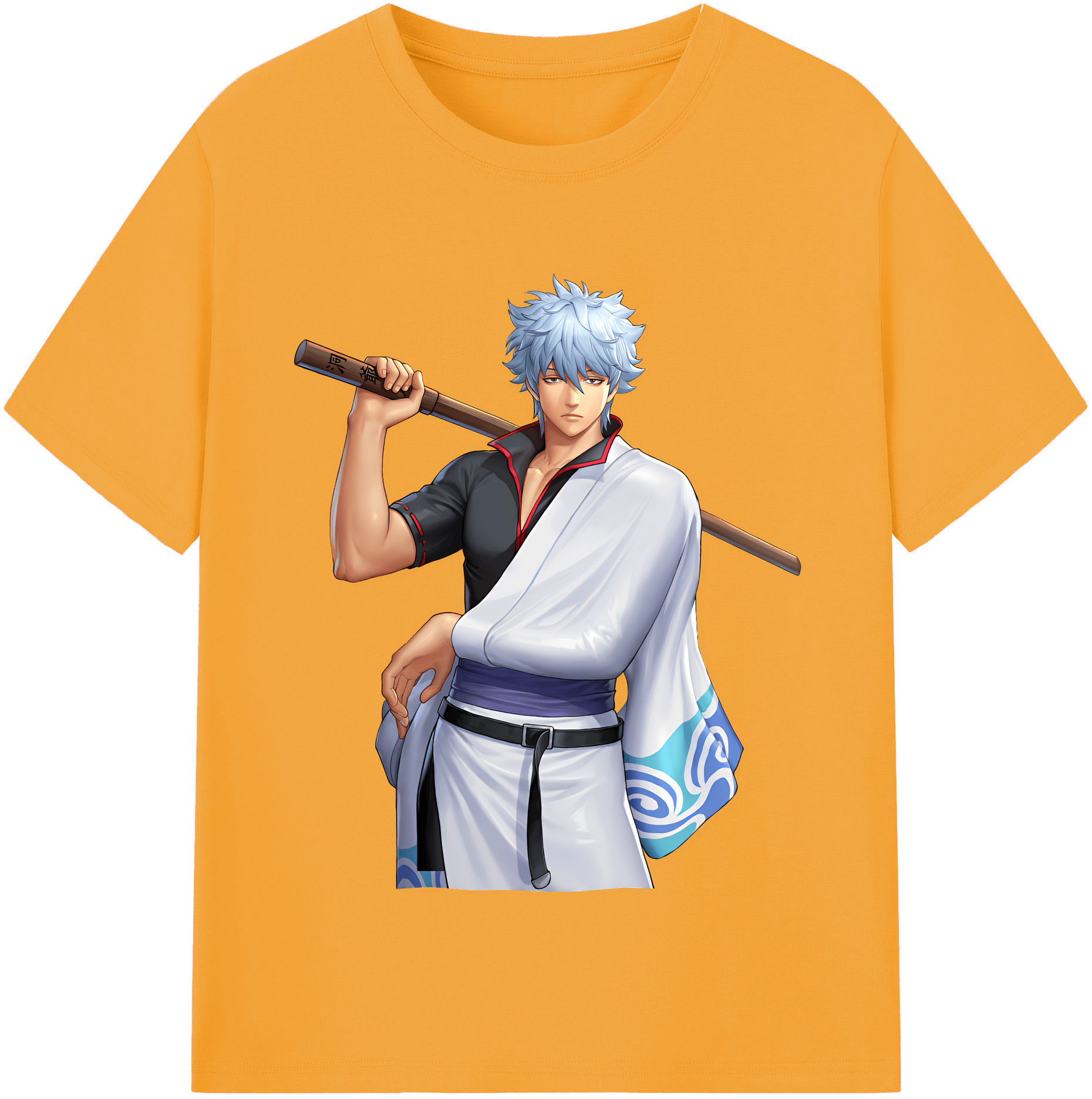 （画像用） ぎんたま 坂田銀時（さかたぎんとき） 神楽 志村新八（しむら しんぱち） GINTAMA Sakata Gintoki Kagura Shimura Shinpachi 綿100％半袖Tシャツ（フロントプリント）