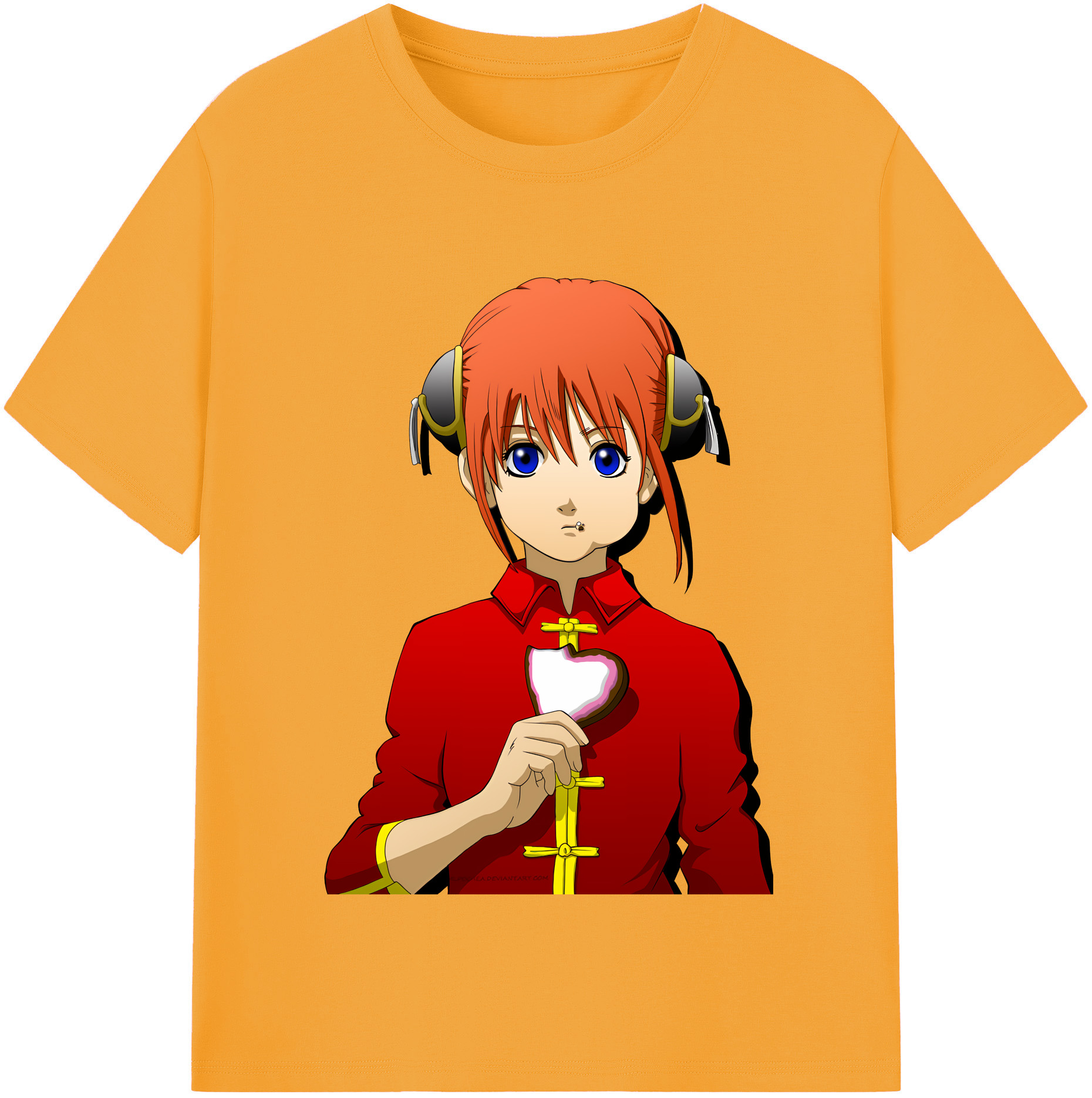 （画像用） ぎんたま 坂田銀時（さかたぎんとき） 神楽 志村新八（しむら しんぱち） GINTAMA Sakata Gintoki Kagura Shimura Shinpachi 綿100％半袖Tシャツ（フロントプリント）