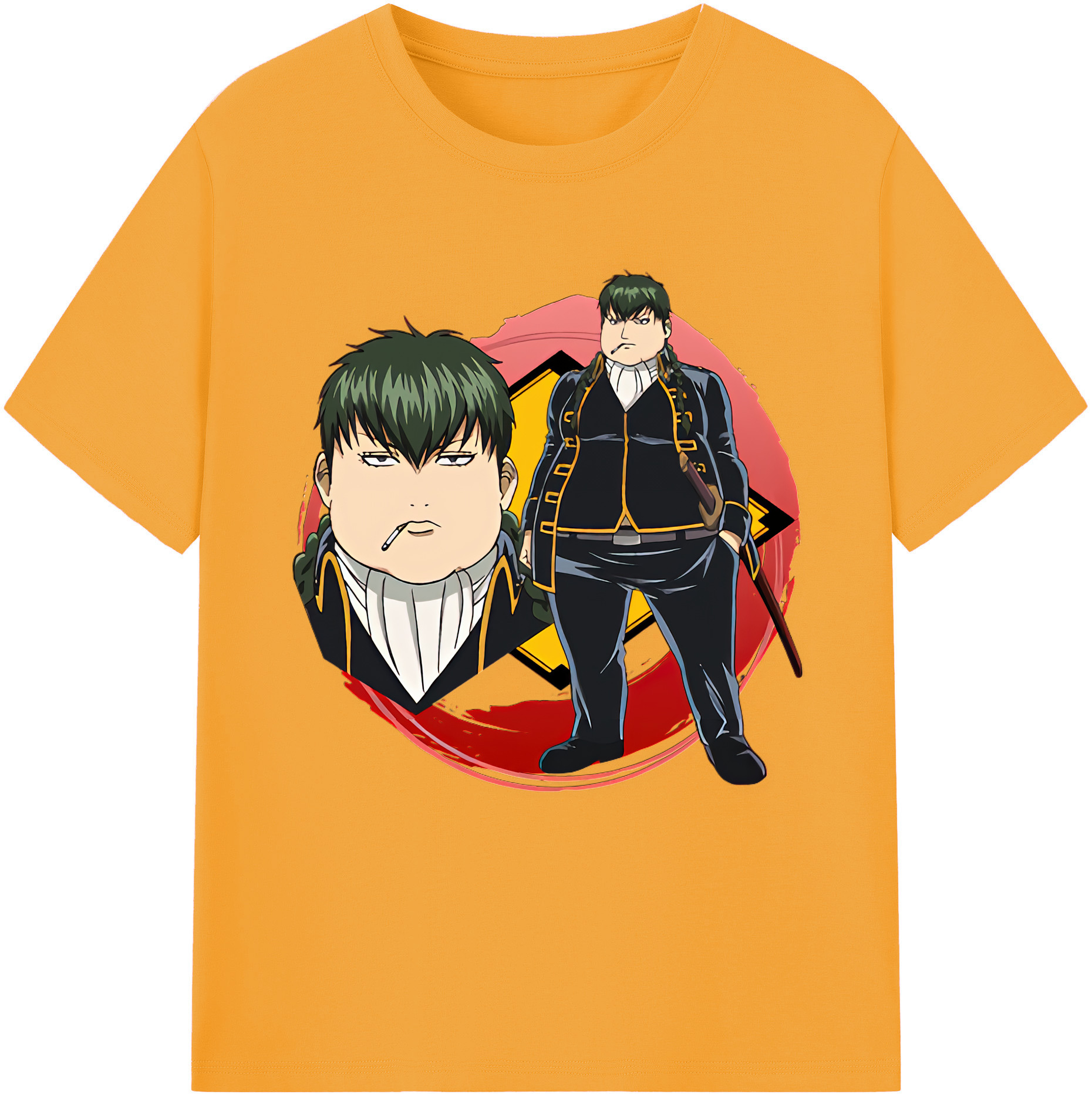 （画像用） ぎんたま 坂田銀時（さかたぎんとき） 神楽 志村新八（しむら しんぱち） GINTAMA Sakata Gintoki Kagura Shimura Shinpachi 綿100％半袖Tシャツ（フロントプリント）