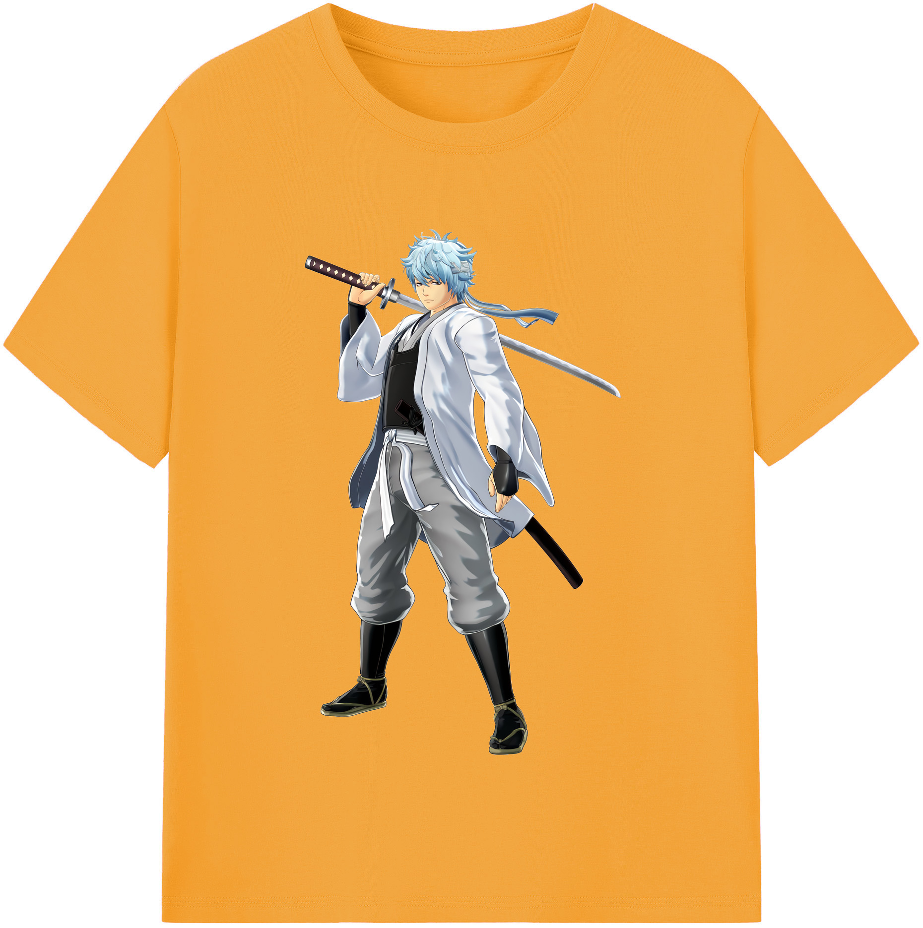 （画像用） ぎんたま 坂田銀時（さかたぎんとき） 神楽 志村新八（しむら しんぱち） GINTAMA Sakata Gintoki Kagura Shimura Shinpachi 綿100％半袖Tシャツ（フロントプリント）