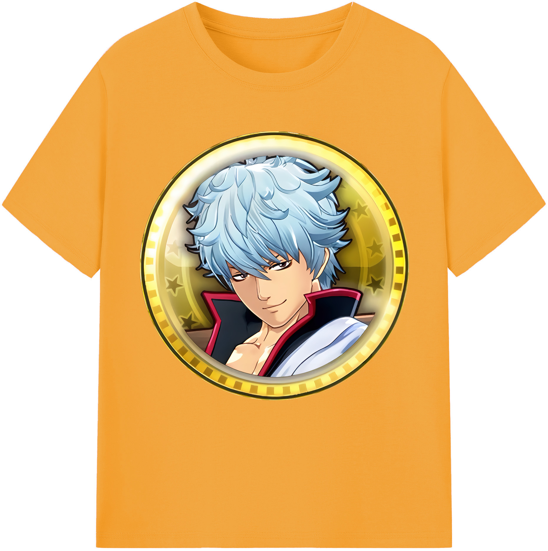 （画像用） ぎんたま 坂田銀時（さかたぎんとき） 神楽 志村新八（しむら しんぱち） GINTAMA Sakata Gintoki Kagura Shimura Shinpachi 綿100％半袖Tシャツ（フロントプリント）