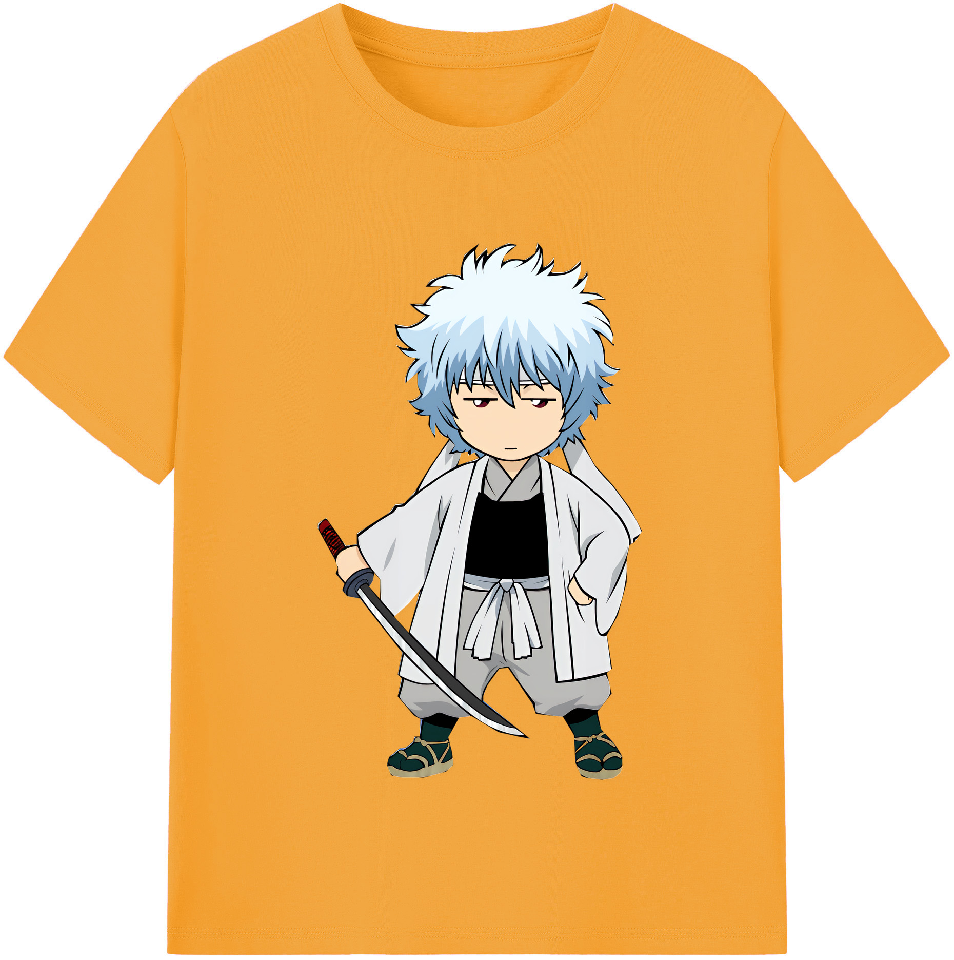 （画像用） ぎんたま 坂田銀時（さかたぎんとき） 神楽 志村新八（しむら しんぱち） GINTAMA Sakata Gintoki Kagura Shimura Shinpachi 綿100％半袖Tシャツ（フロントプリント）