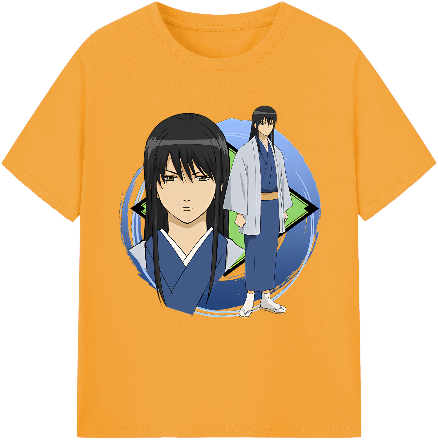 （画像用） ぎんたま 坂田銀時（さかたぎんとき） 神楽 志村新八（しむら しんぱち） GINTAMA Sakata Gintoki Kagura Shimura Shinpachi 綿100％半袖Tシャツ（フロントプリント）