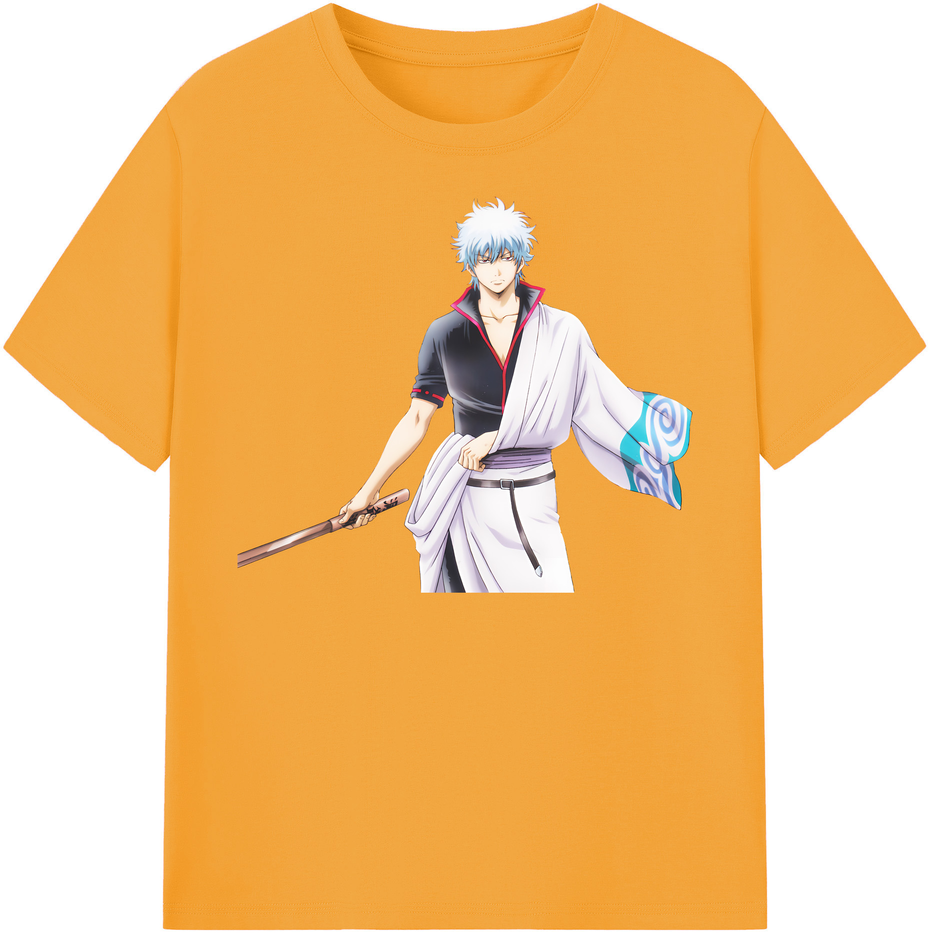 （画像用） ぎんたま 坂田銀時（さかたぎんとき） 神楽 志村新八（しむら しんぱち） GINTAMA Sakata Gintoki Kagura Shimura Shinpachi 綿100％半袖Tシャツ（フロントプリント）