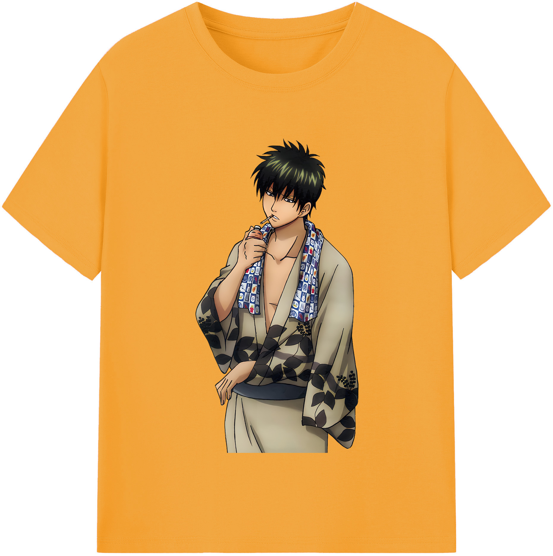 （画像用） ぎんたま 坂田銀時（さかたぎんとき） 神楽 志村新八（しむら しんぱち） GINTAMA Sakata Gintoki Kagura Shimura Shinpachi 綿100％半袖Tシャツ（フロントプリント）