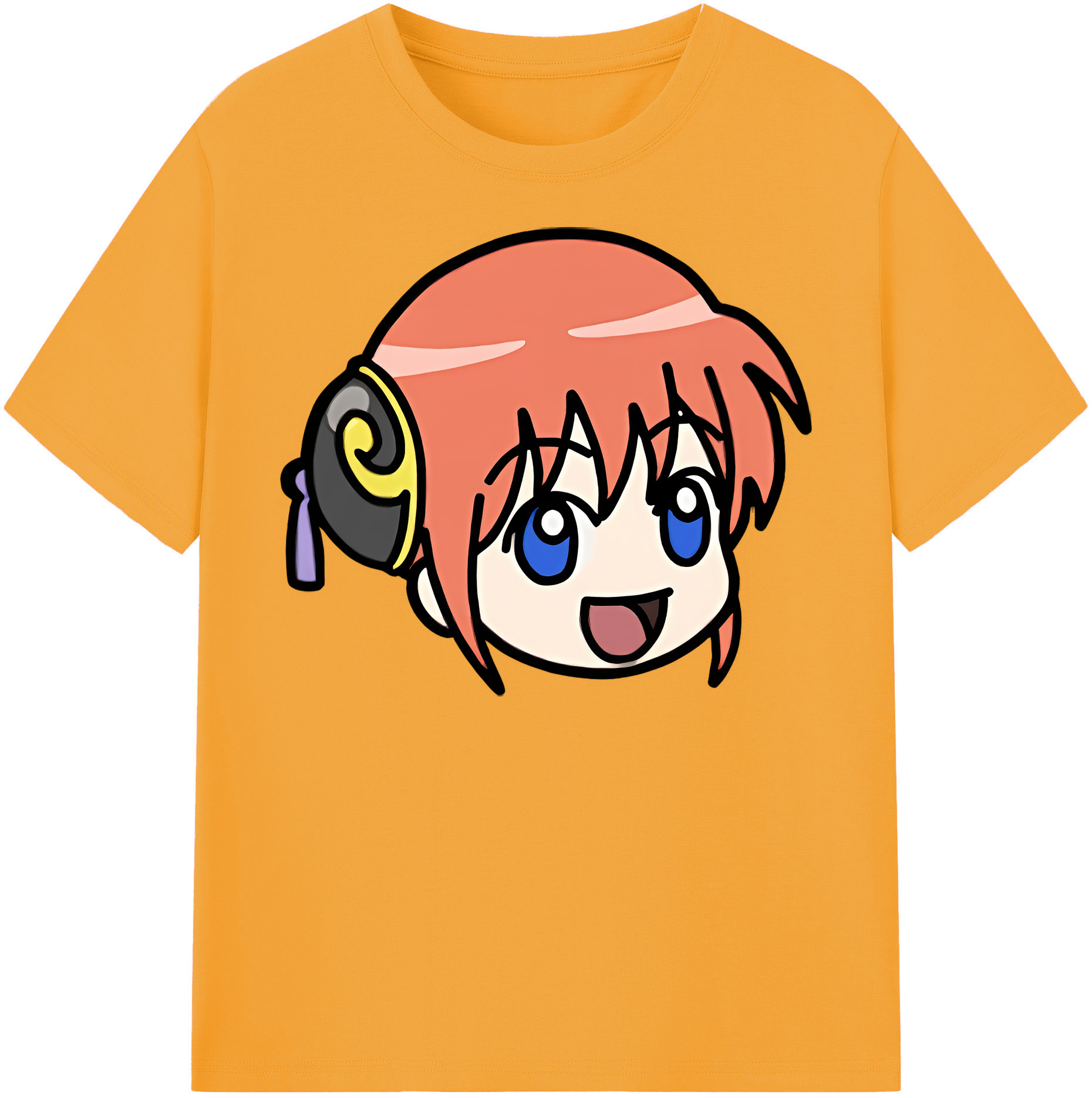 （画像用） ぎんたま 坂田銀時（さかたぎんとき） 神楽 志村新八（しむら しんぱち） GINTAMA Sakata Gintoki Kagura Shimura Shinpachi 綿100％半袖Tシャツ（フロントプリント）