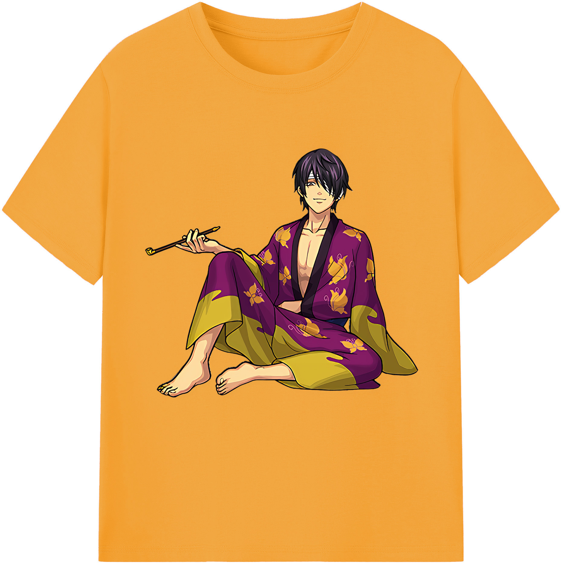 （画像用） ぎんたま 坂田銀時（さかたぎんとき） 神楽 志村新八（しむら しんぱち） GINTAMA Sakata Gintoki Kagura Shimura Shinpachi 綿100％半袖Tシャツ（フロントプリント）