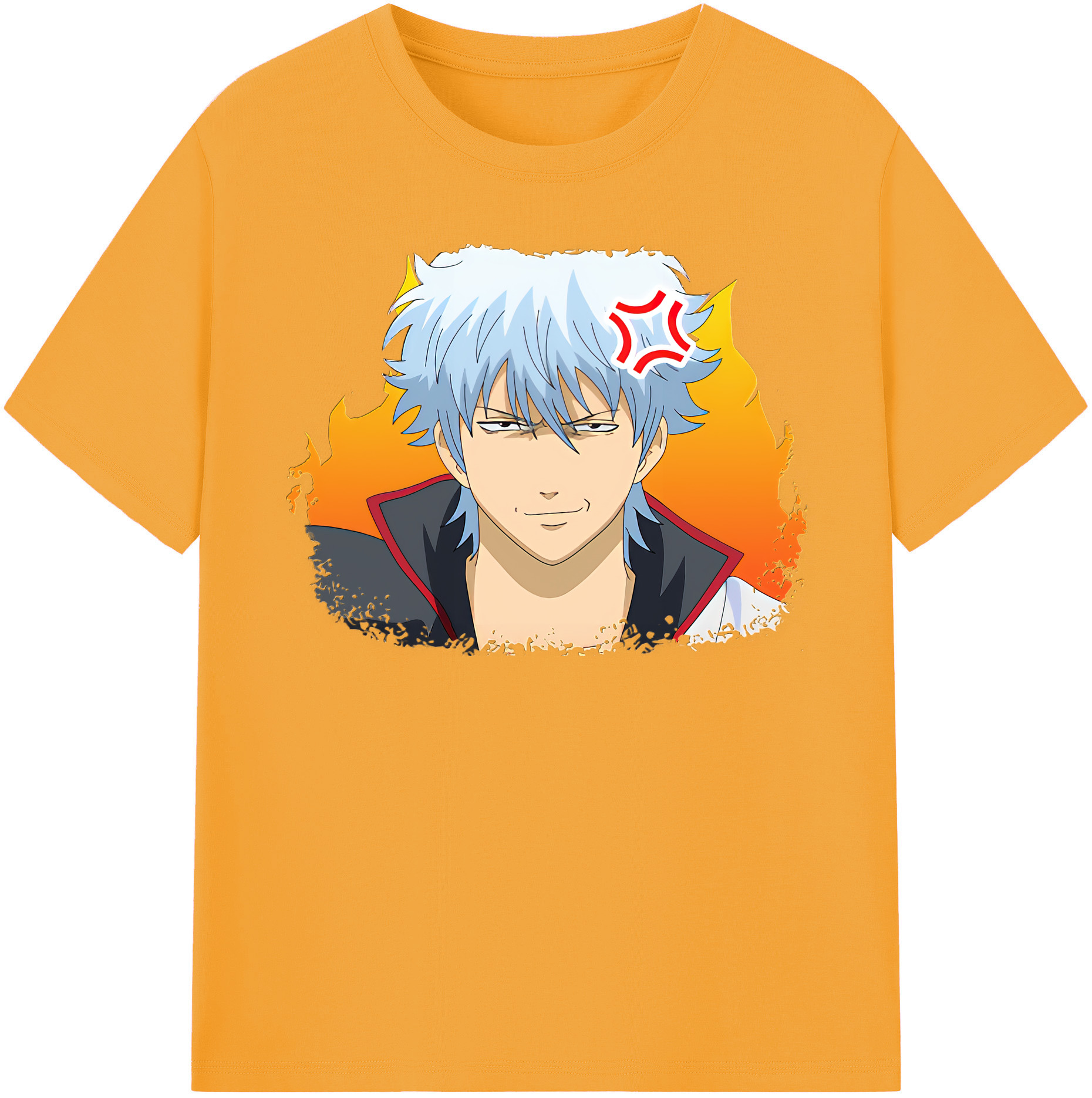 （画像用） ぎんたま 坂田銀時（さかたぎんとき） 神楽 志村新八（しむら しんぱち） GINTAMA Sakata Gintoki Kagura Shimura Shinpachi 綿100％半袖Tシャツ（フロントプリント）