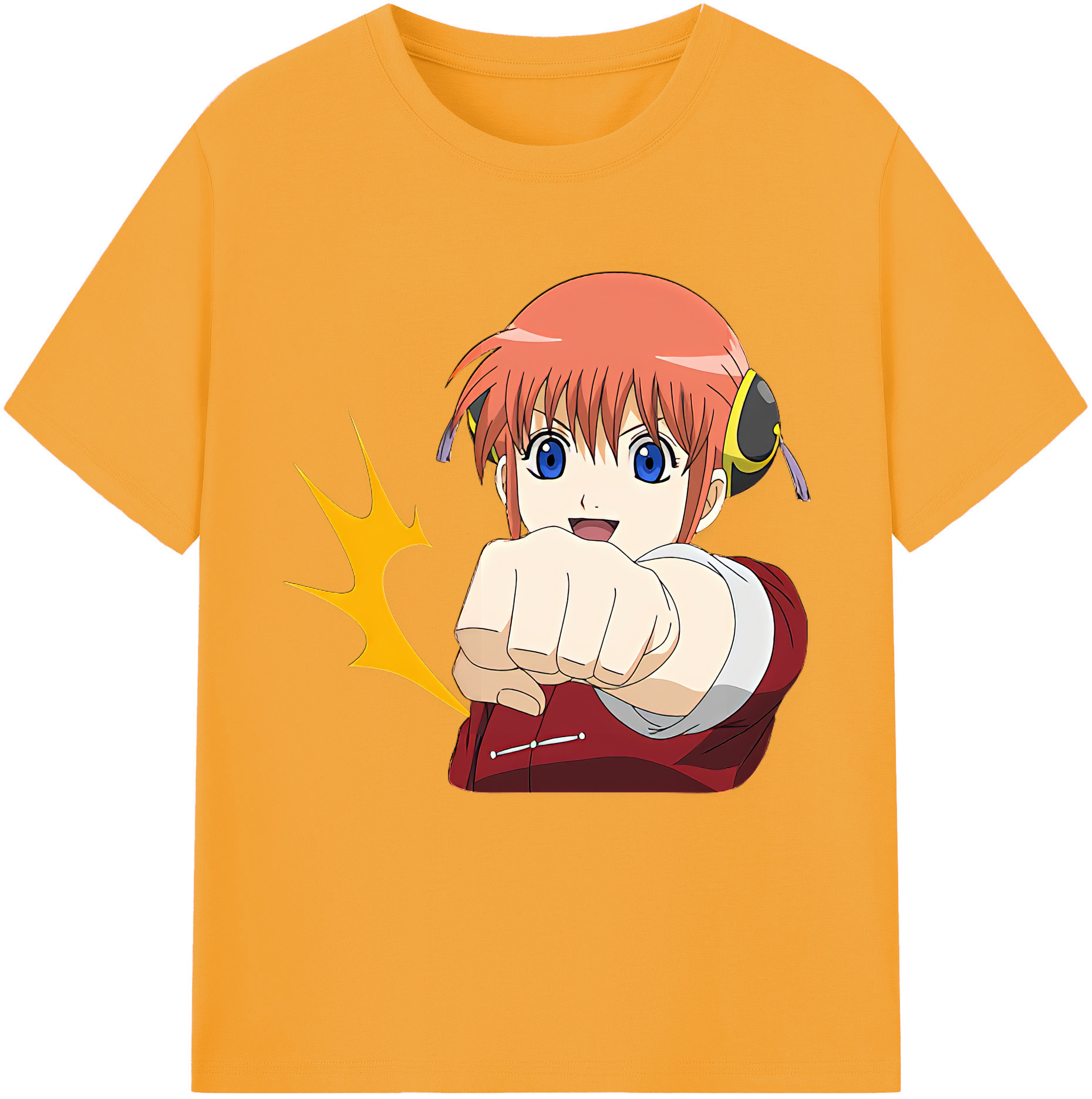 （画像用） ぎんたま 坂田銀時（さかたぎんとき） 神楽 志村新八（しむら しんぱち） GINTAMA Sakata Gintoki Kagura Shimura Shinpachi 綿100％半袖Tシャツ（フロントプリント）