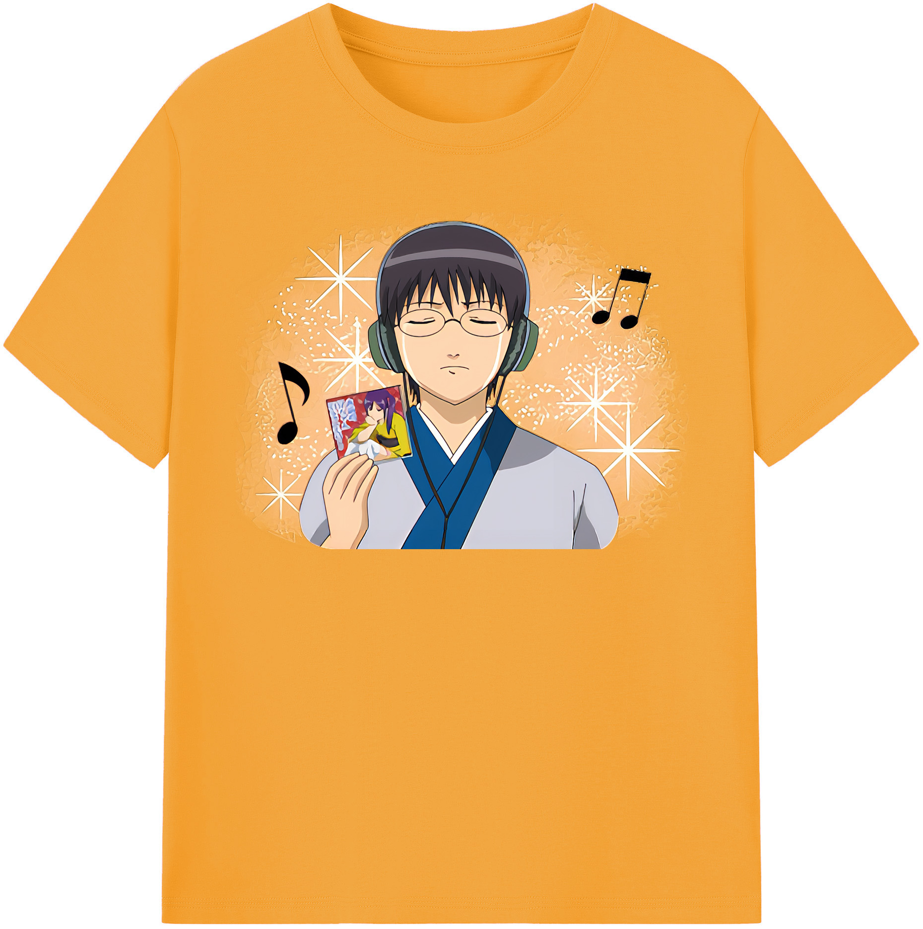 （画像用） ぎんたま 坂田銀時（さかたぎんとき） 神楽 志村新八（しむら しんぱち） GINTAMA Sakata Gintoki Kagura Shimura Shinpachi 綿100％半袖Tシャツ（フロントプリント）