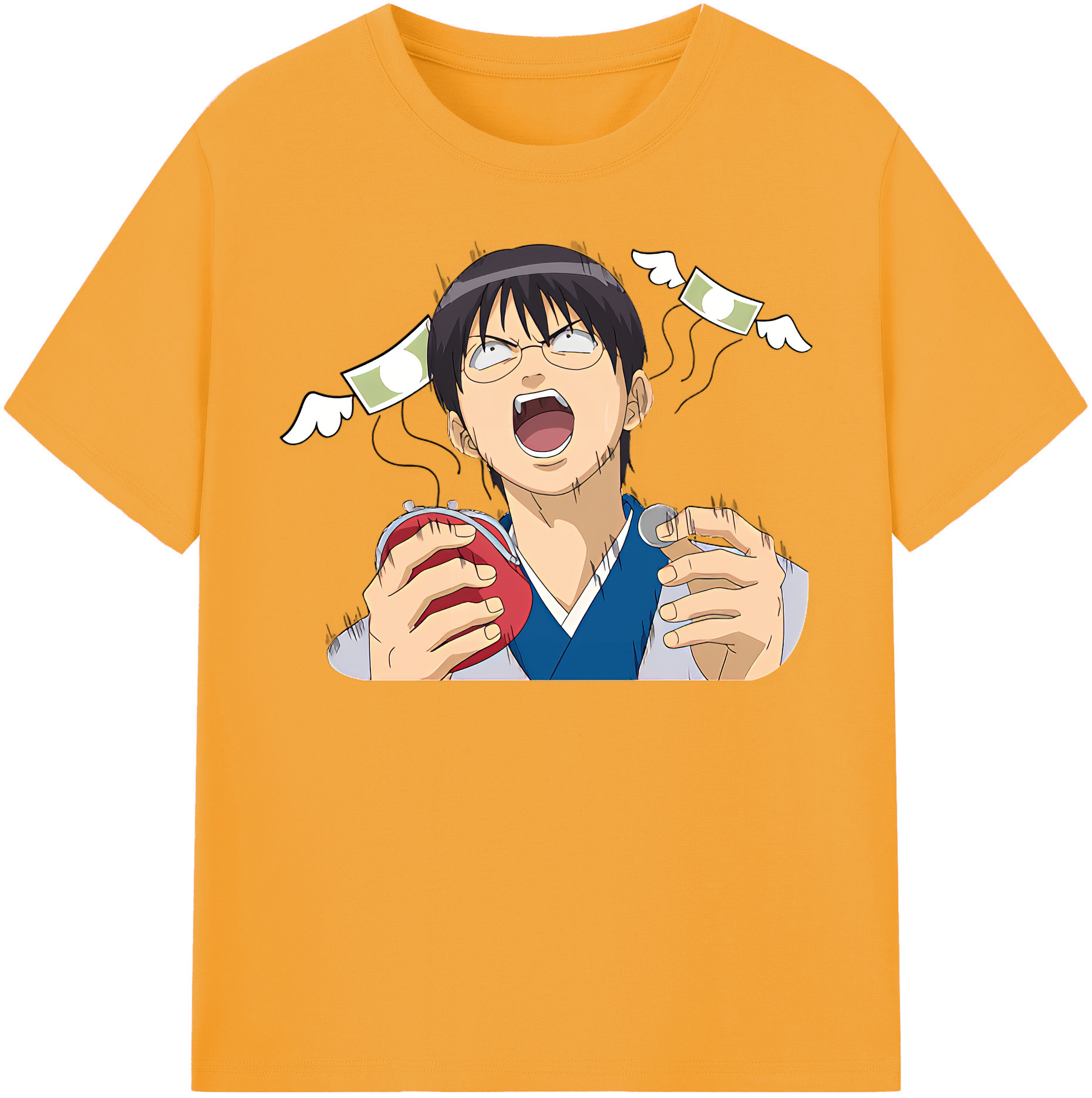 （画像用） ぎんたま 坂田銀時（さかたぎんとき） 神楽 志村新八（しむら しんぱち） GINTAMA Sakata Gintoki Kagura Shimura Shinpachi 綿100％半袖Tシャツ（フロントプリント）
