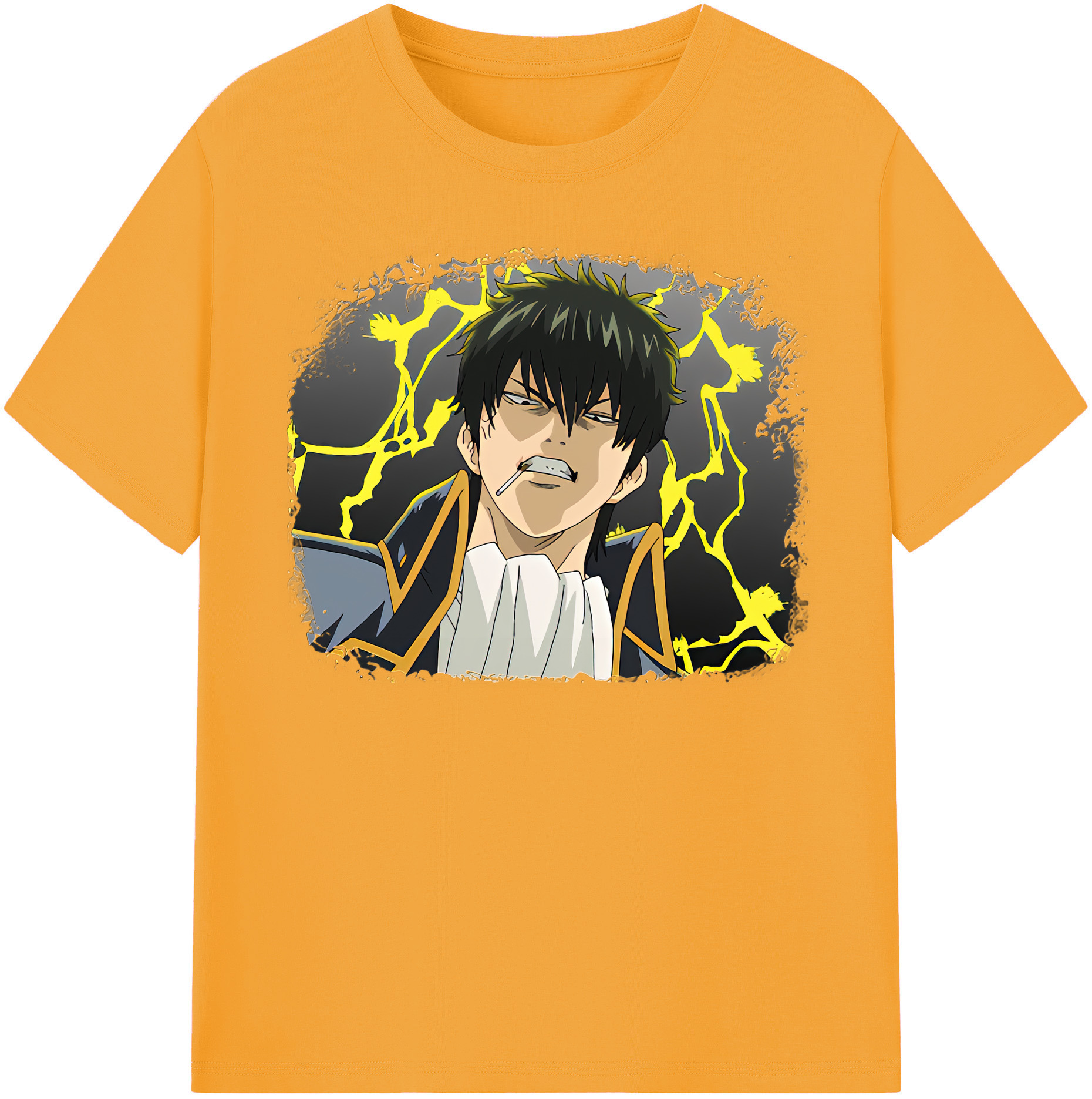 （画像用） ぎんたま 坂田銀時（さかたぎんとき） 神楽 志村新八（しむら しんぱち） GINTAMA Sakata Gintoki Kagura Shimura Shinpachi 綿100％半袖Tシャツ（フロントプリント）