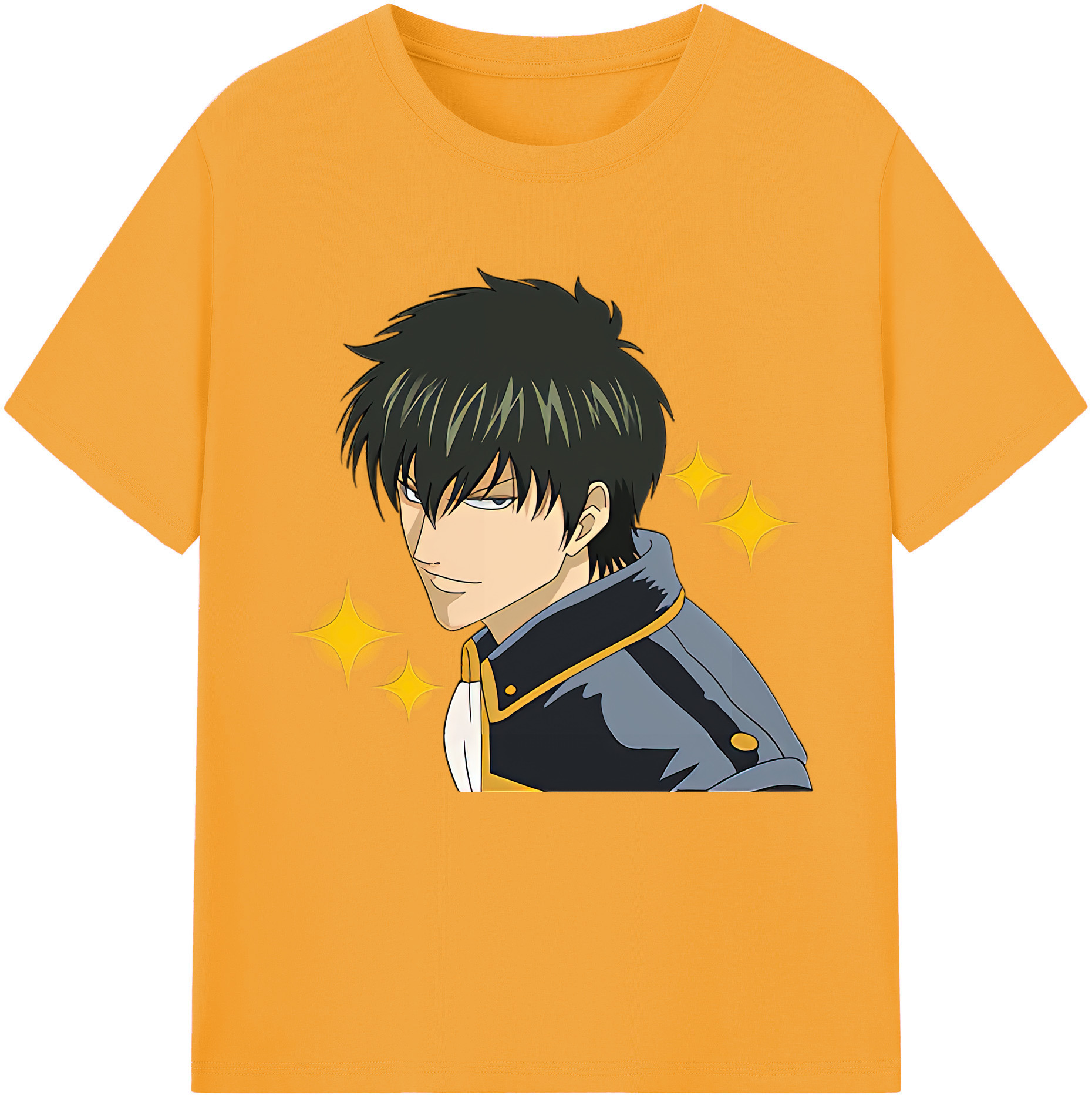 （画像用） ぎんたま 坂田銀時（さかたぎんとき） 神楽 志村新八（しむら しんぱち） GINTAMA Sakata Gintoki Kagura Shimura Shinpachi 綿100％半袖Tシャツ（フロントプリント）