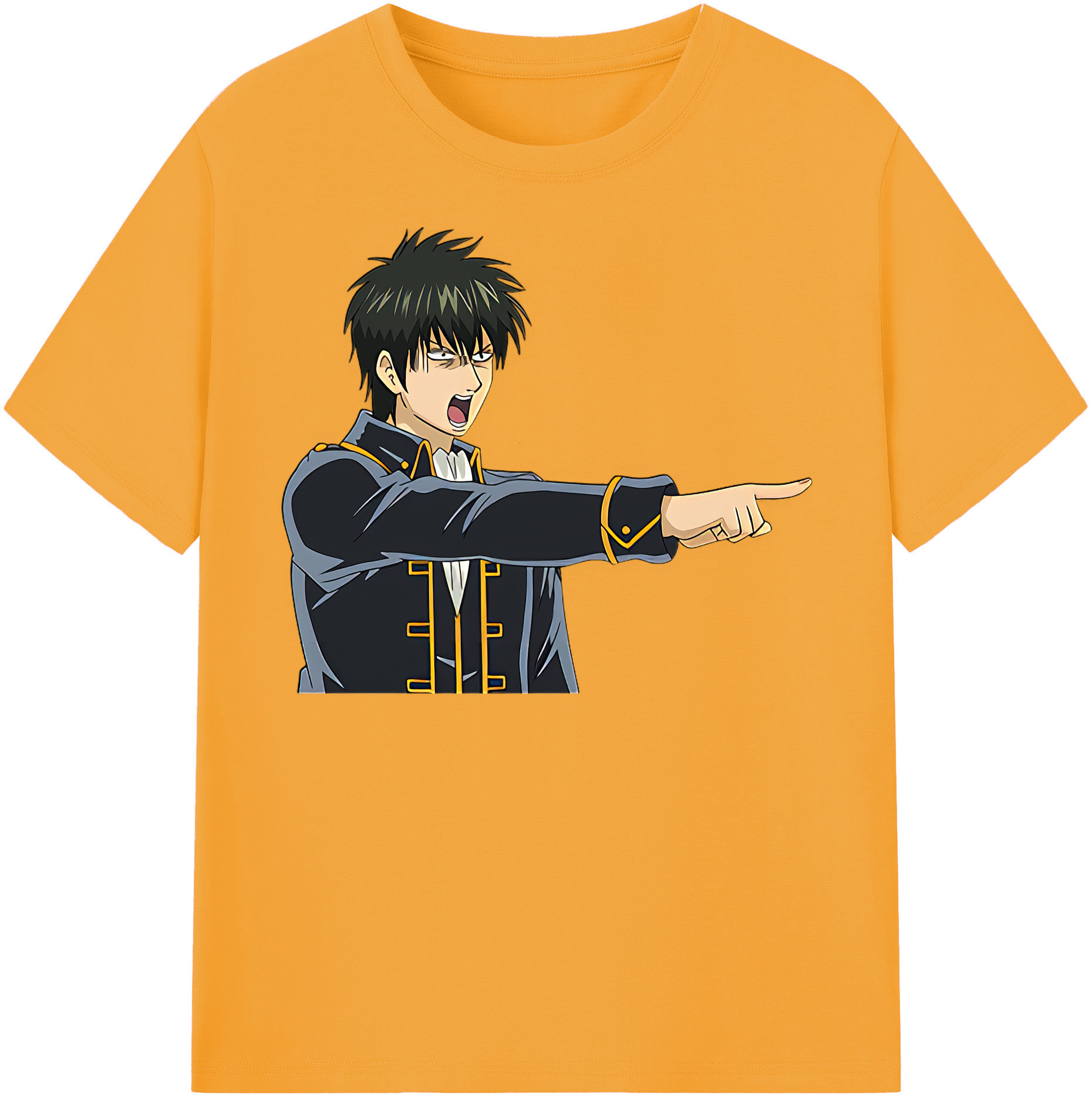 （画像用） ぎんたま 坂田銀時（さかたぎんとき） 神楽 志村新八（しむら しんぱち） GINTAMA Sakata Gintoki Kagura Shimura Shinpachi 綿100％半袖Tシャツ（フロントプリント）