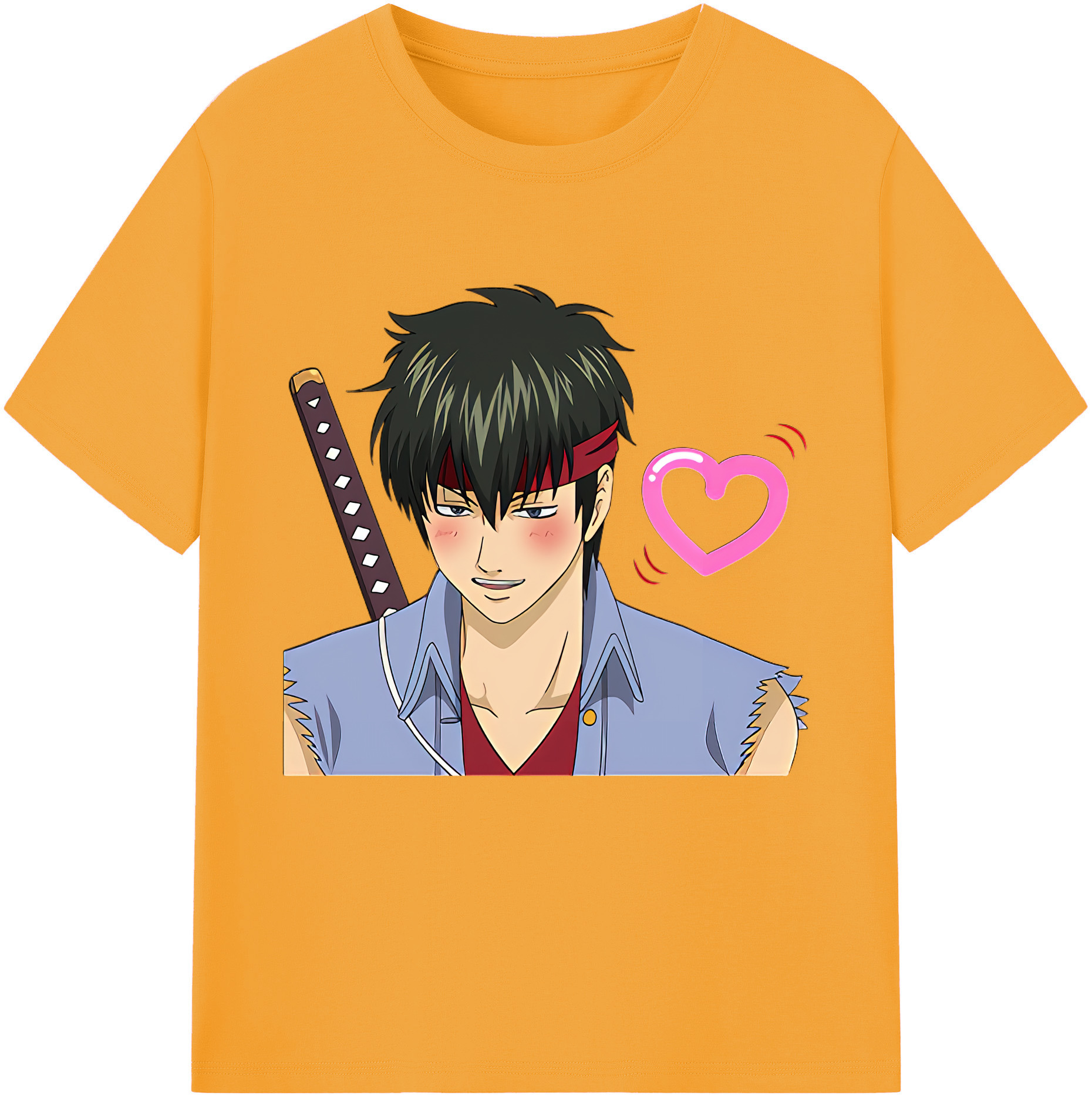 （画像用） ぎんたま 坂田銀時（さかたぎんとき） 神楽 志村新八（しむら しんぱち） GINTAMA Sakata Gintoki Kagura Shimura Shinpachi 綿100％半袖Tシャツ（フロントプリント）