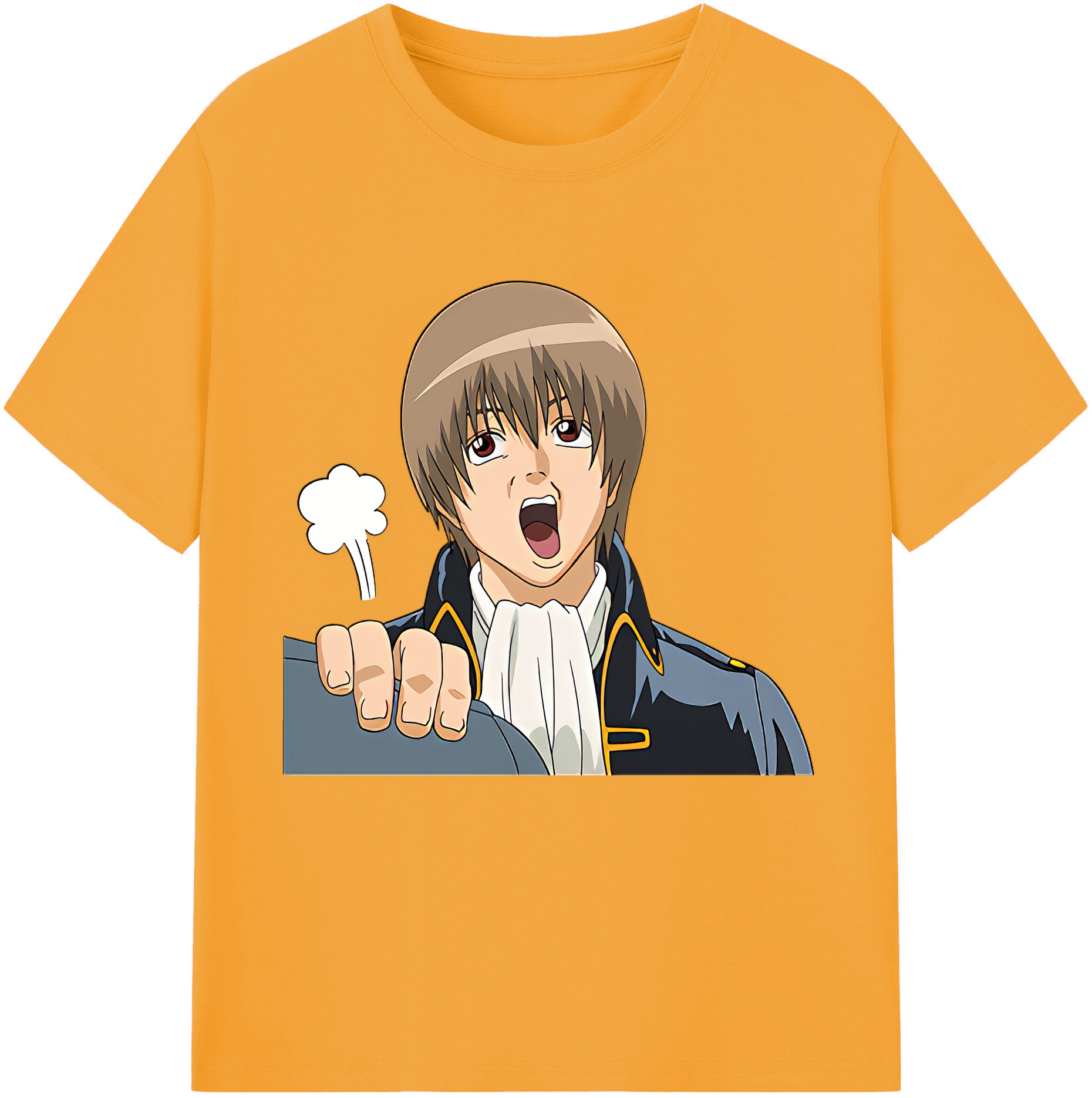 （画像用） ぎんたま 坂田銀時（さかたぎんとき） 神楽 志村新八（しむら しんぱち） GINTAMA Sakata Gintoki Kagura Shimura Shinpachi 綿100％半袖Tシャツ（フロントプリント）