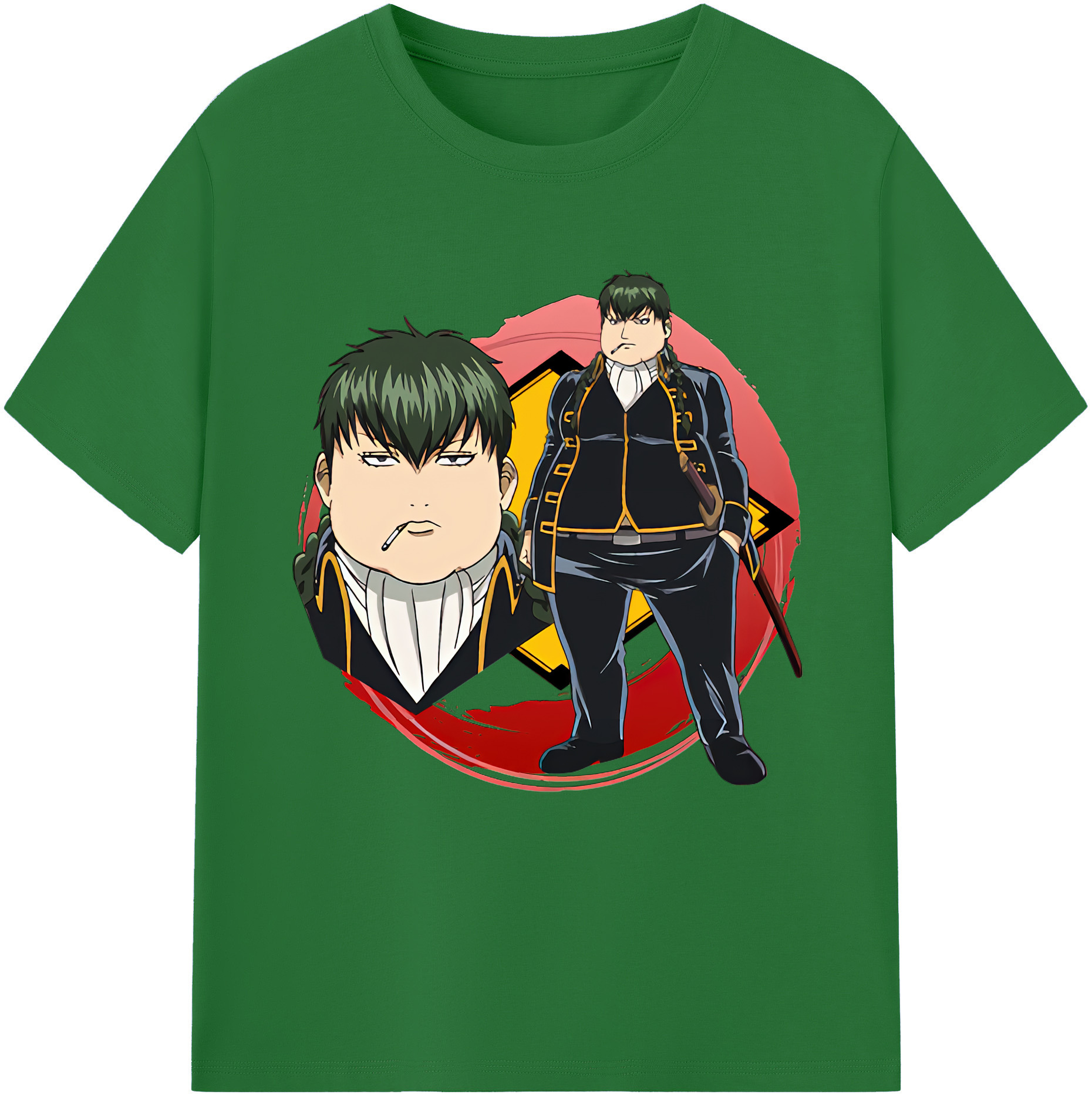 （画像用） ぎんたま 坂田銀時（さかたぎんとき） 神楽 志村新八（しむら しんぱち） GINTAMA Sakata Gintoki Kagura Shimura Shinpachi 綿100％半袖Tシャツ（フロントプリント）