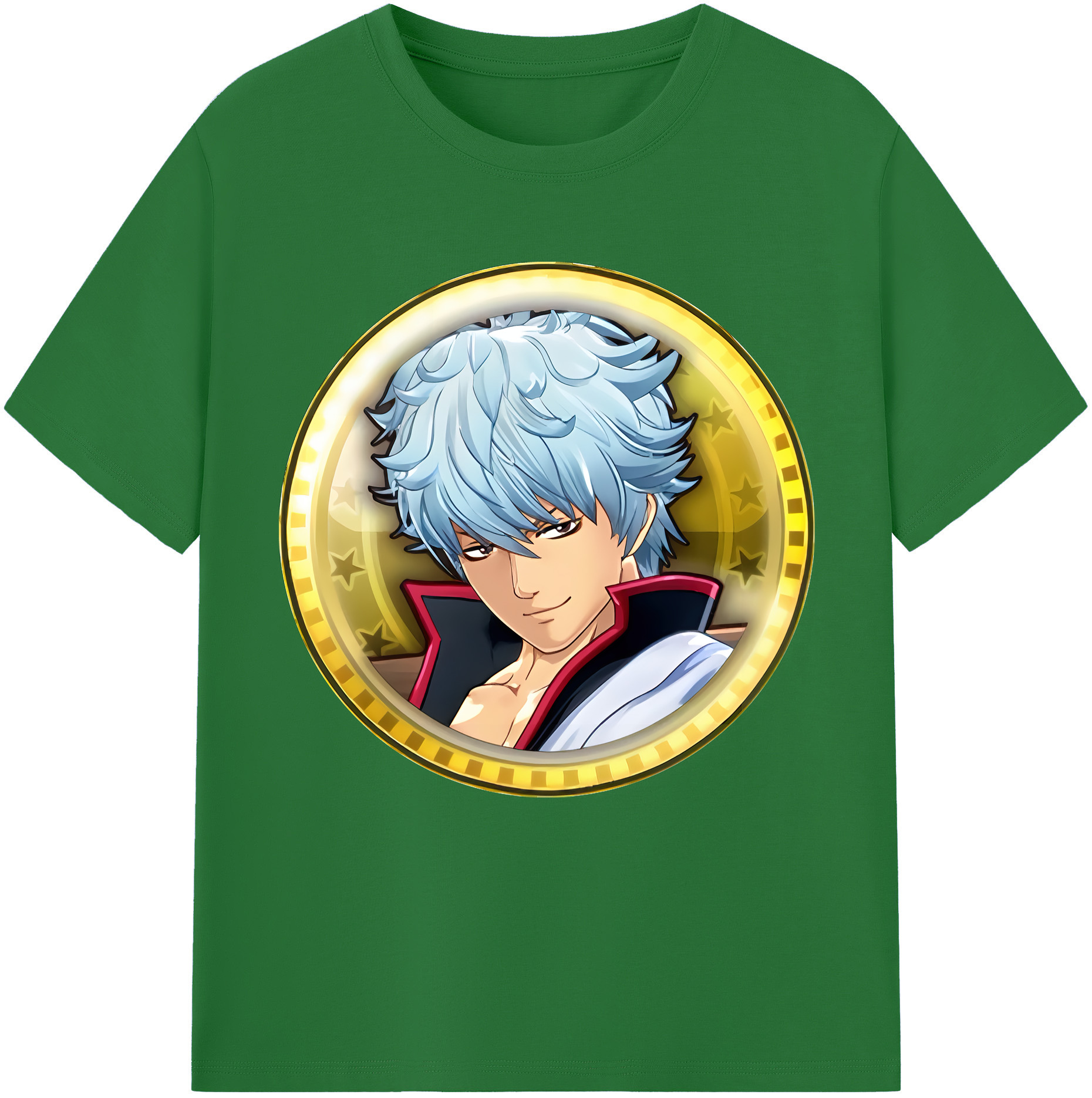 （画像用） ぎんたま 坂田銀時（さかたぎんとき） 神楽 志村新八（しむら しんぱち） GINTAMA Sakata Gintoki Kagura Shimura Shinpachi 綿100％半袖Tシャツ（フロントプリント）