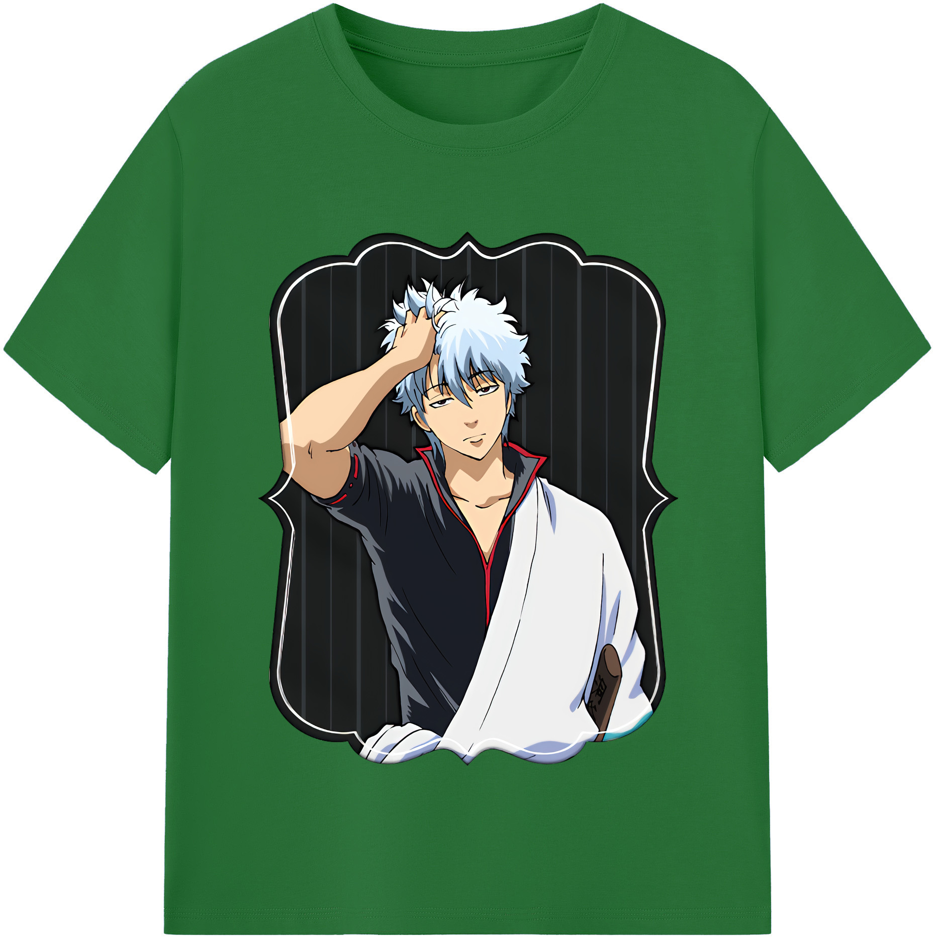 （画像用） ぎんたま 坂田銀時（さかたぎんとき） 神楽 志村新八（しむら しんぱち） GINTAMA Sakata Gintoki Kagura Shimura Shinpachi 綿100％半袖Tシャツ（フロントプリント）
