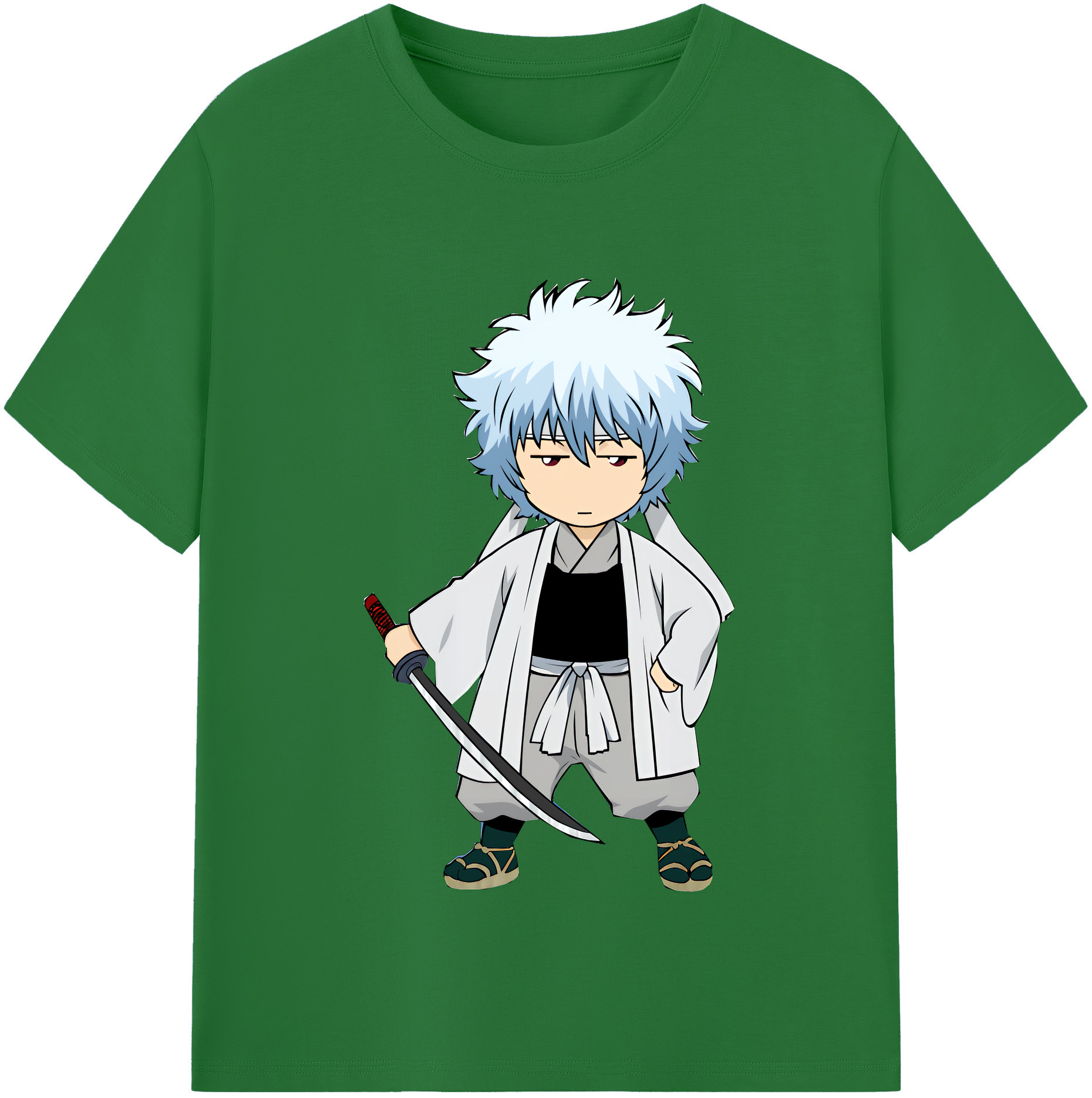 （画像用） ぎんたま 坂田銀時（さかたぎんとき） 神楽 志村新八（しむら しんぱち） GINTAMA Sakata Gintoki Kagura Shimura Shinpachi 綿100％半袖Tシャツ（フロントプリント）
