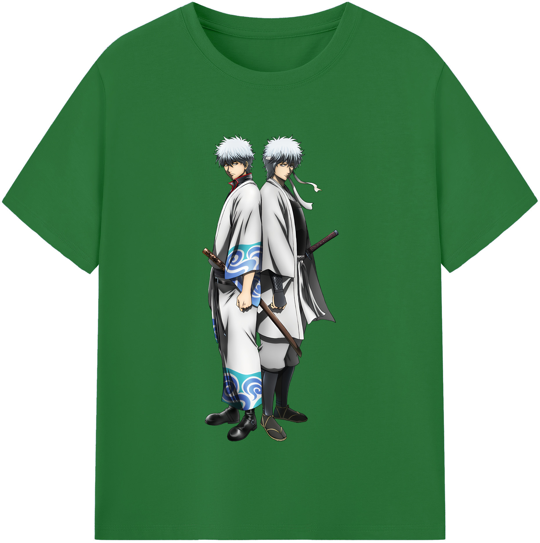 （画像用） ぎんたま 坂田銀時（さかたぎんとき） 神楽 志村新八（しむら しんぱち） GINTAMA Sakata Gintoki Kagura Shimura Shinpachi 綿100％半袖Tシャツ（フロントプリント）