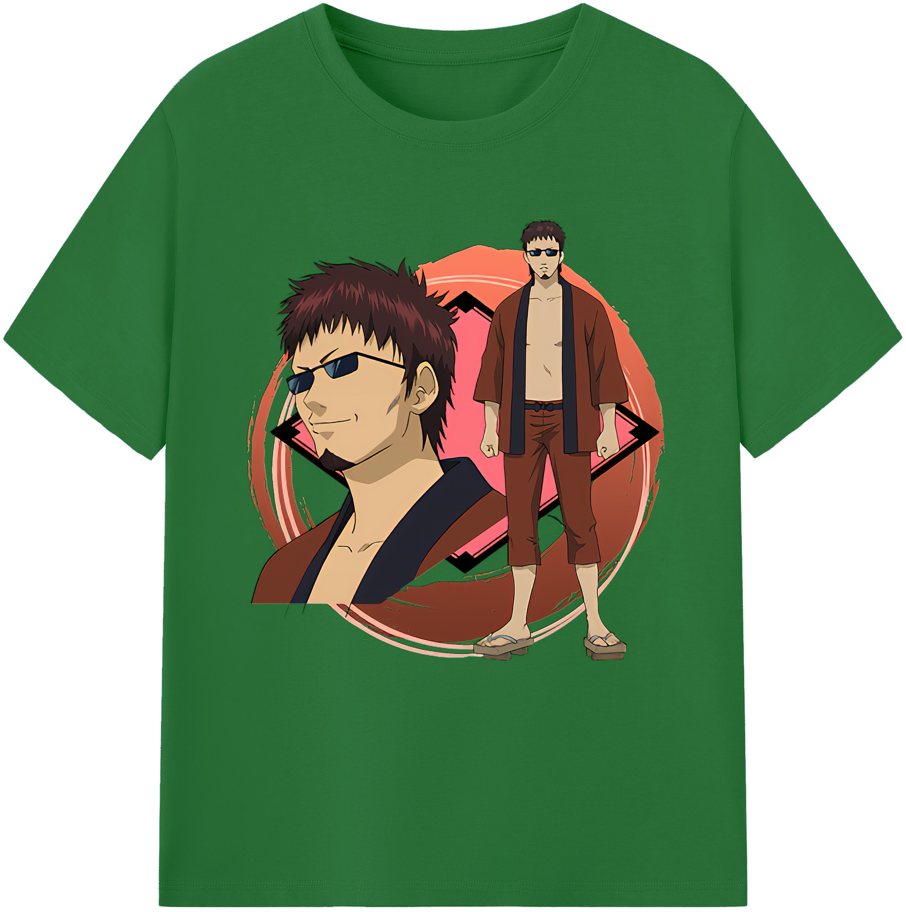 （画像用） ぎんたま 坂田銀時（さかたぎんとき） 神楽 志村新八（しむら しんぱち） GINTAMA Sakata Gintoki Kagura Shimura Shinpachi 綿100％半袖Tシャツ（フロントプリント）