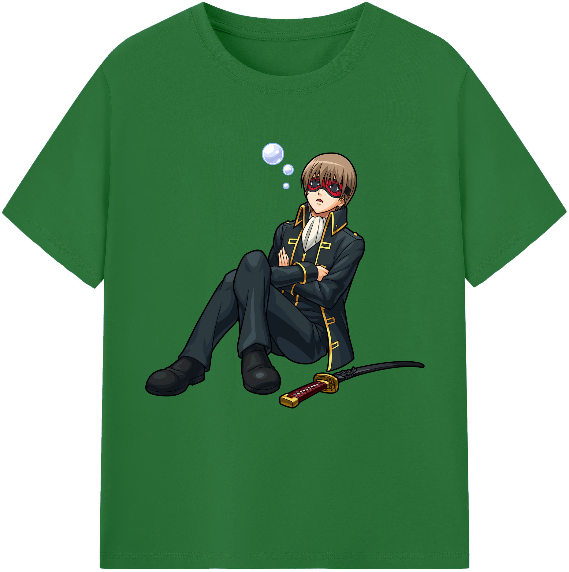 （画像用） ぎんたま 坂田銀時（さかたぎんとき） 神楽 志村新八（しむら しんぱち） GINTAMA Sakata Gintoki Kagura Shimura Shinpachi 綿100％半袖Tシャツ（フロントプリント）