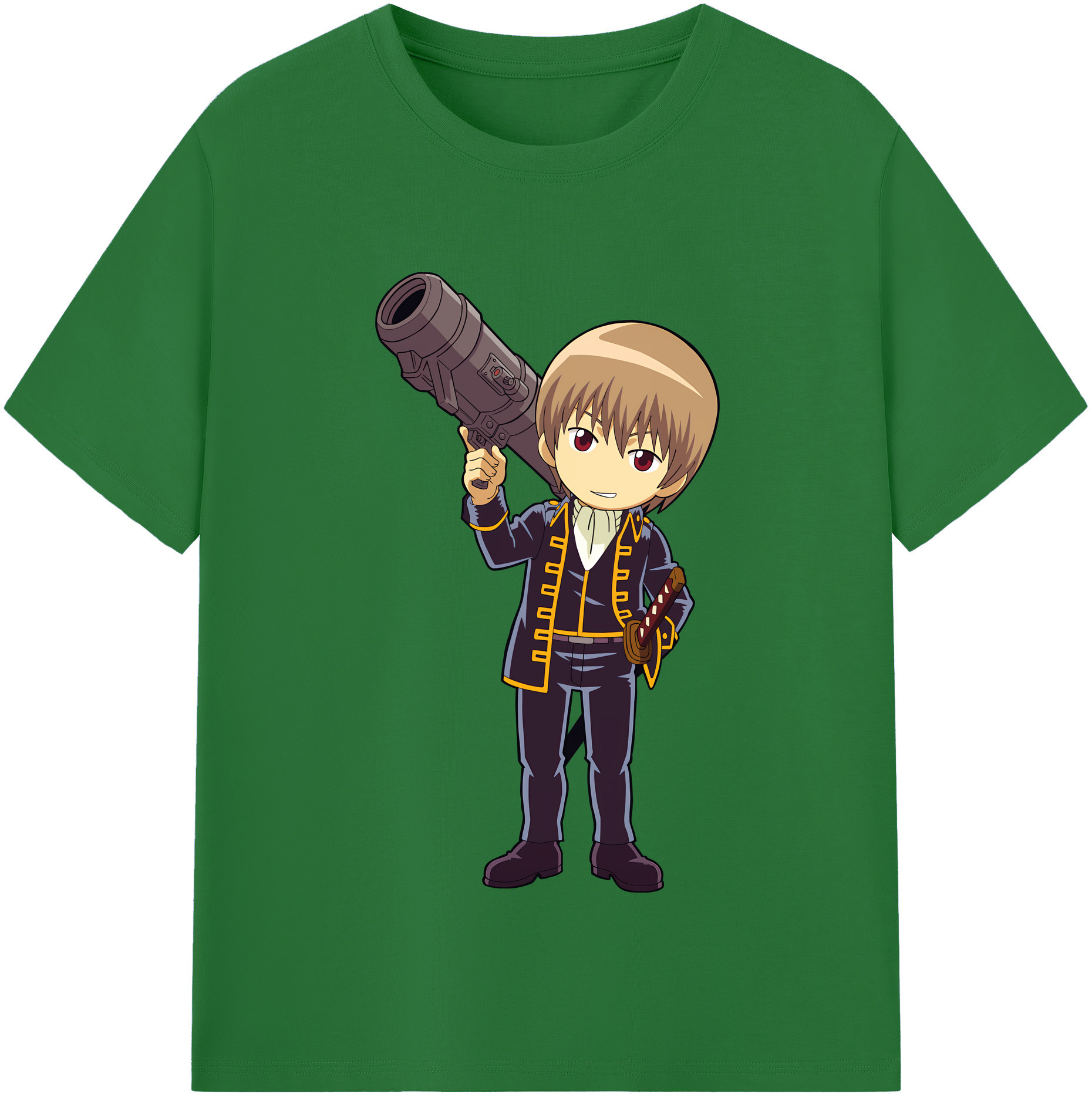 （画像用） ぎんたま 坂田銀時（さかたぎんとき） 神楽 志村新八（しむら しんぱち） GINTAMA Sakata Gintoki Kagura Shimura Shinpachi 綿100％半袖Tシャツ（フロントプリント）