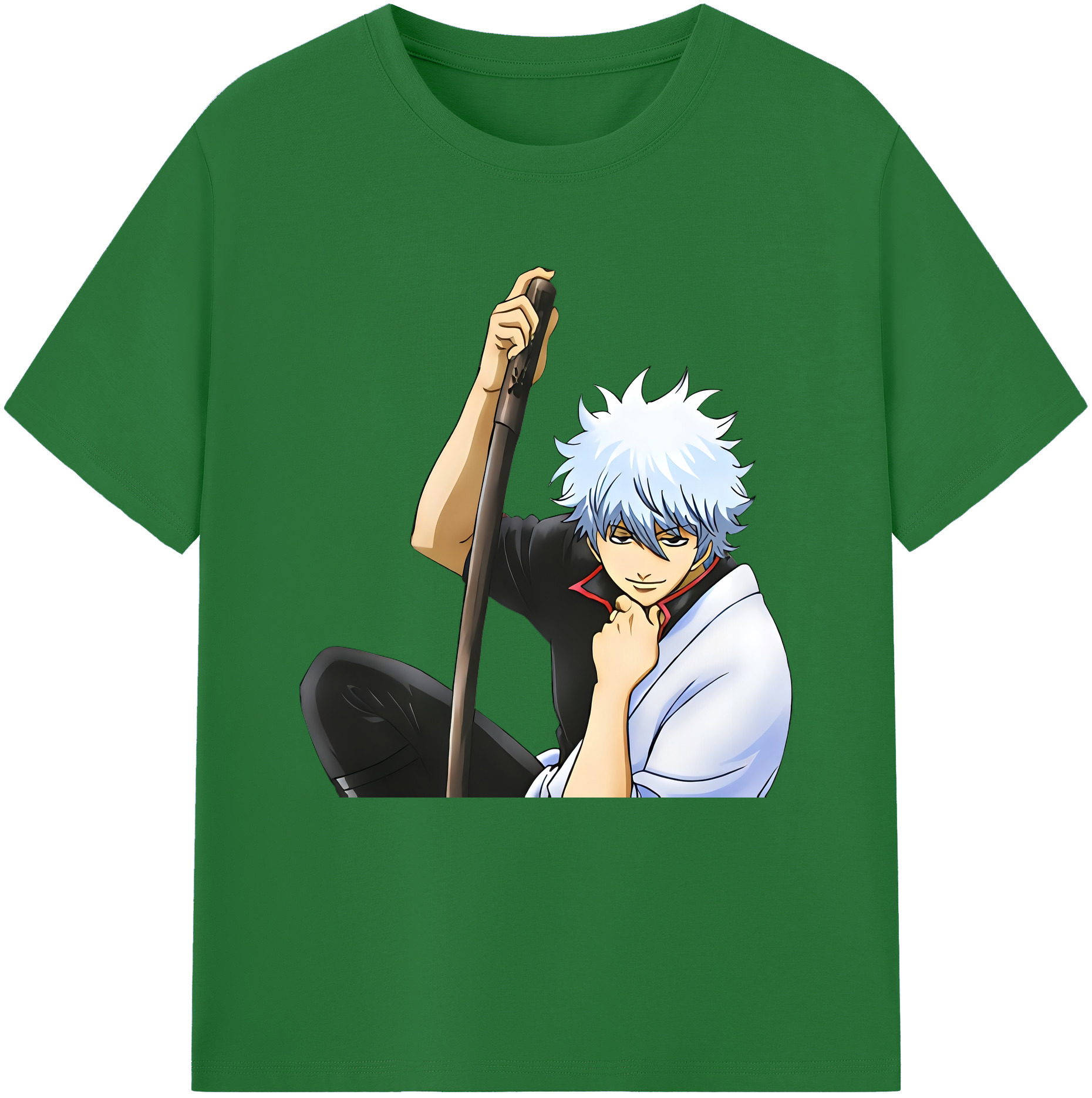 （画像用） ぎんたま 坂田銀時（さかたぎんとき） 神楽 志村新八（しむら しんぱち） GINTAMA Sakata Gintoki Kagura Shimura Shinpachi 綿100％半袖Tシャツ（フロントプリント）
