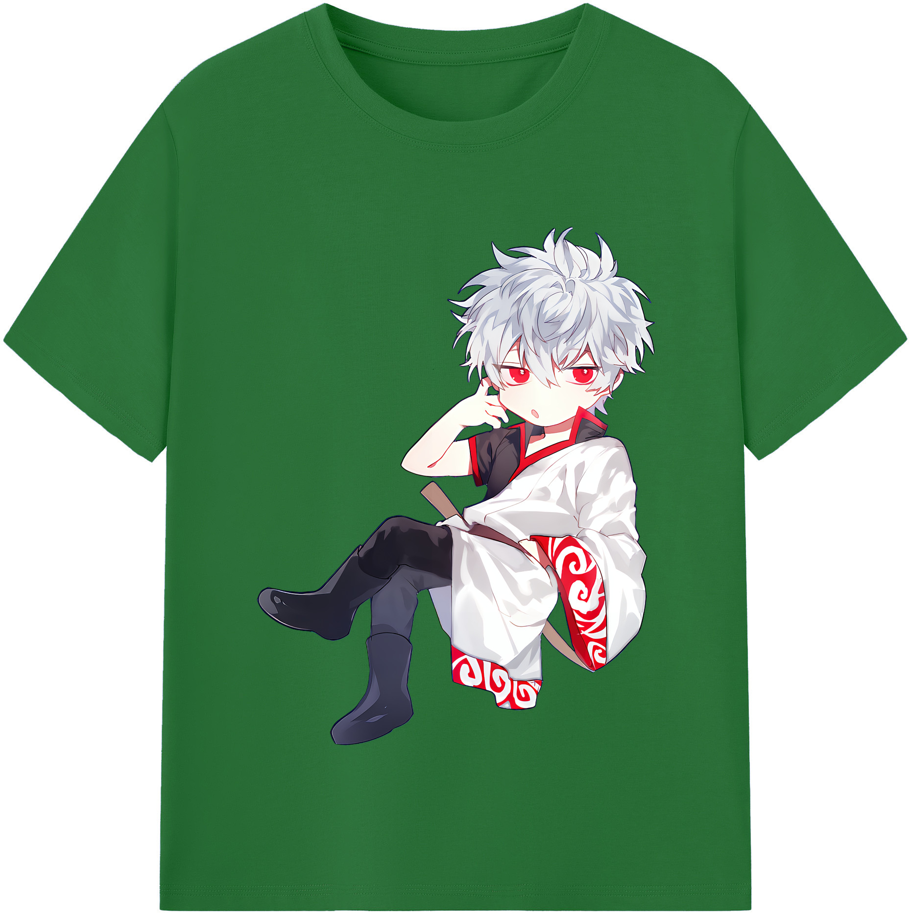 （画像用） ぎんたま 坂田銀時（さかたぎんとき） 神楽 志村新八（しむら しんぱち） GINTAMA Sakata Gintoki Kagura Shimura Shinpachi 綿100％半袖Tシャツ（フロントプリント）
