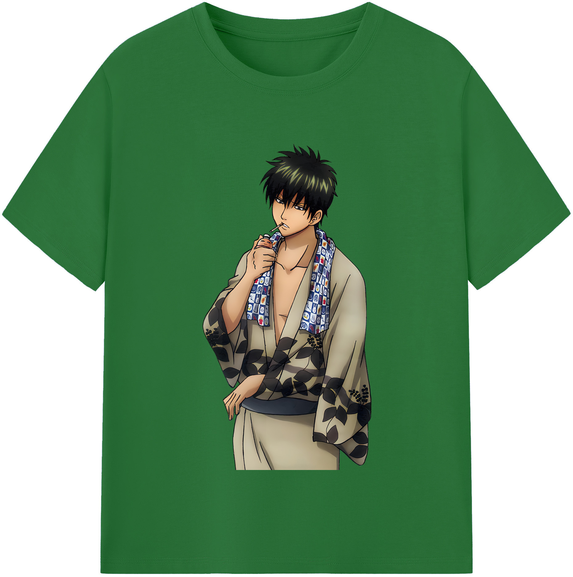 （画像用） ぎんたま 坂田銀時（さかたぎんとき） 神楽 志村新八（しむら しんぱち） GINTAMA Sakata Gintoki Kagura Shimura Shinpachi 綿100％半袖Tシャツ（フロントプリント）