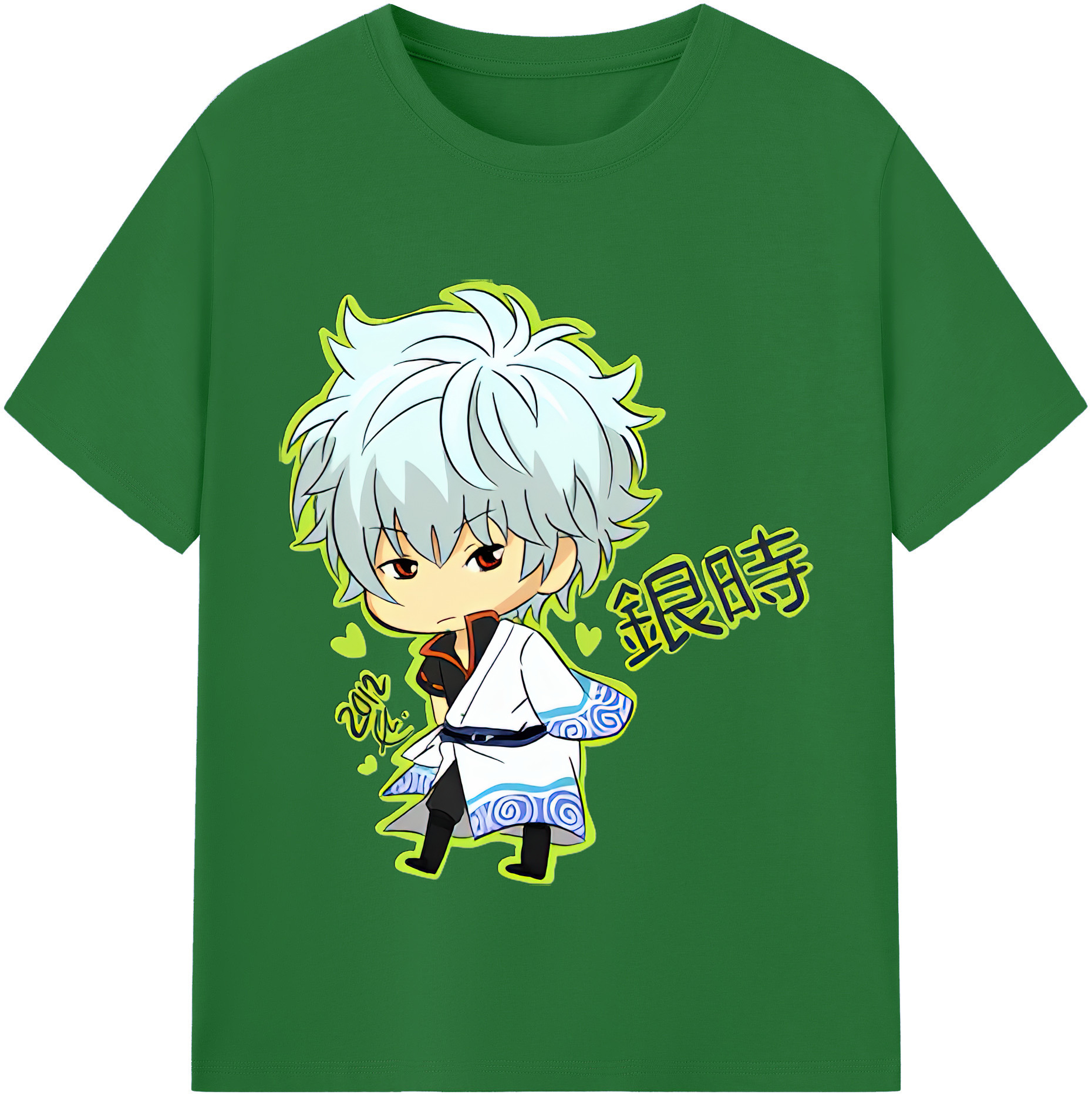 （画像用） ぎんたま 坂田銀時（さかたぎんとき） 神楽 志村新八（しむら しんぱち） GINTAMA Sakata Gintoki Kagura Shimura Shinpachi 綿100％半袖Tシャツ（フロントプリント）
