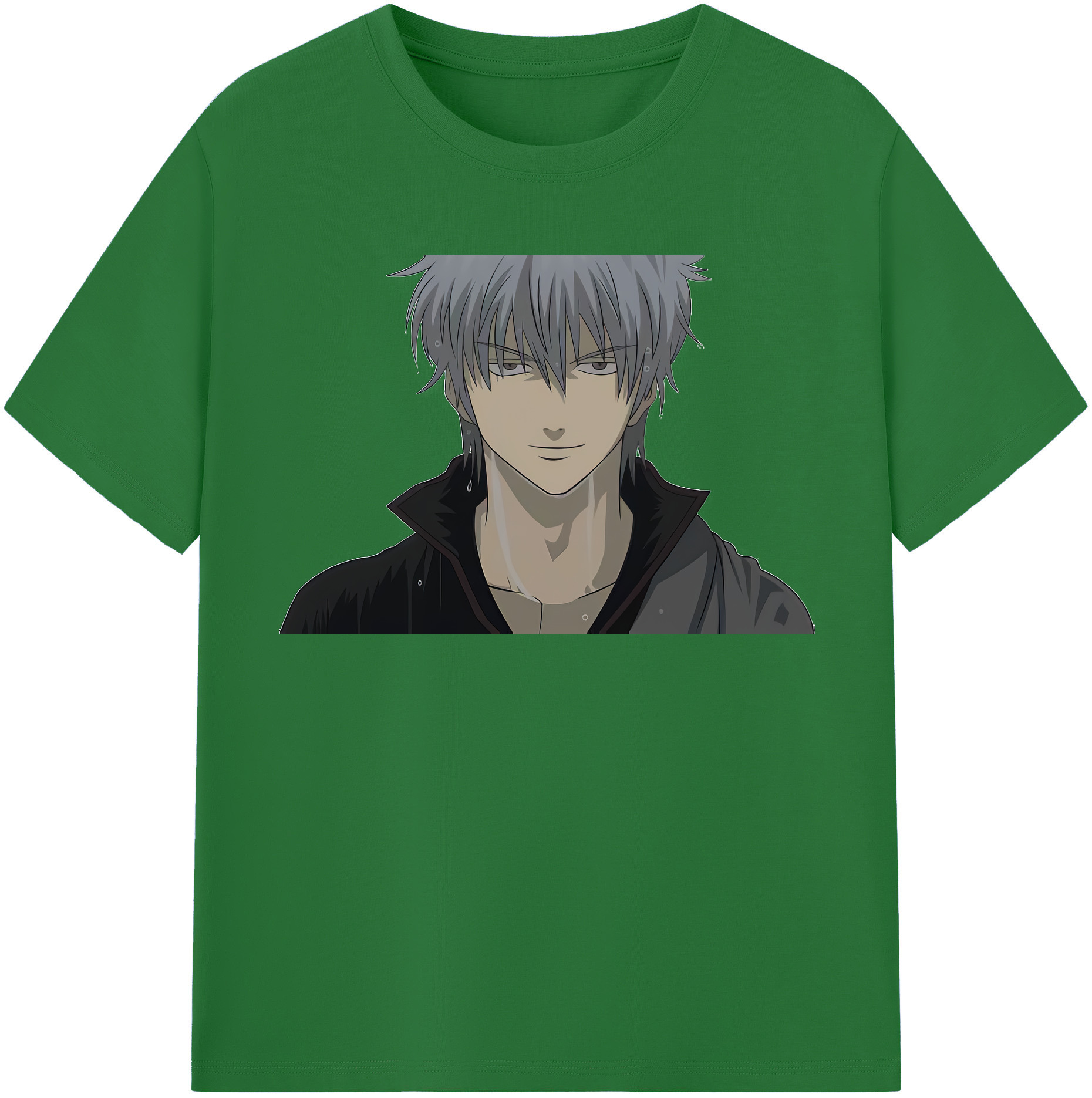 （画像用） ぎんたま 坂田銀時（さかたぎんとき） 神楽 志村新八（しむら しんぱち） GINTAMA Sakata Gintoki Kagura Shimura Shinpachi 綿100％半袖Tシャツ（フロントプリント）