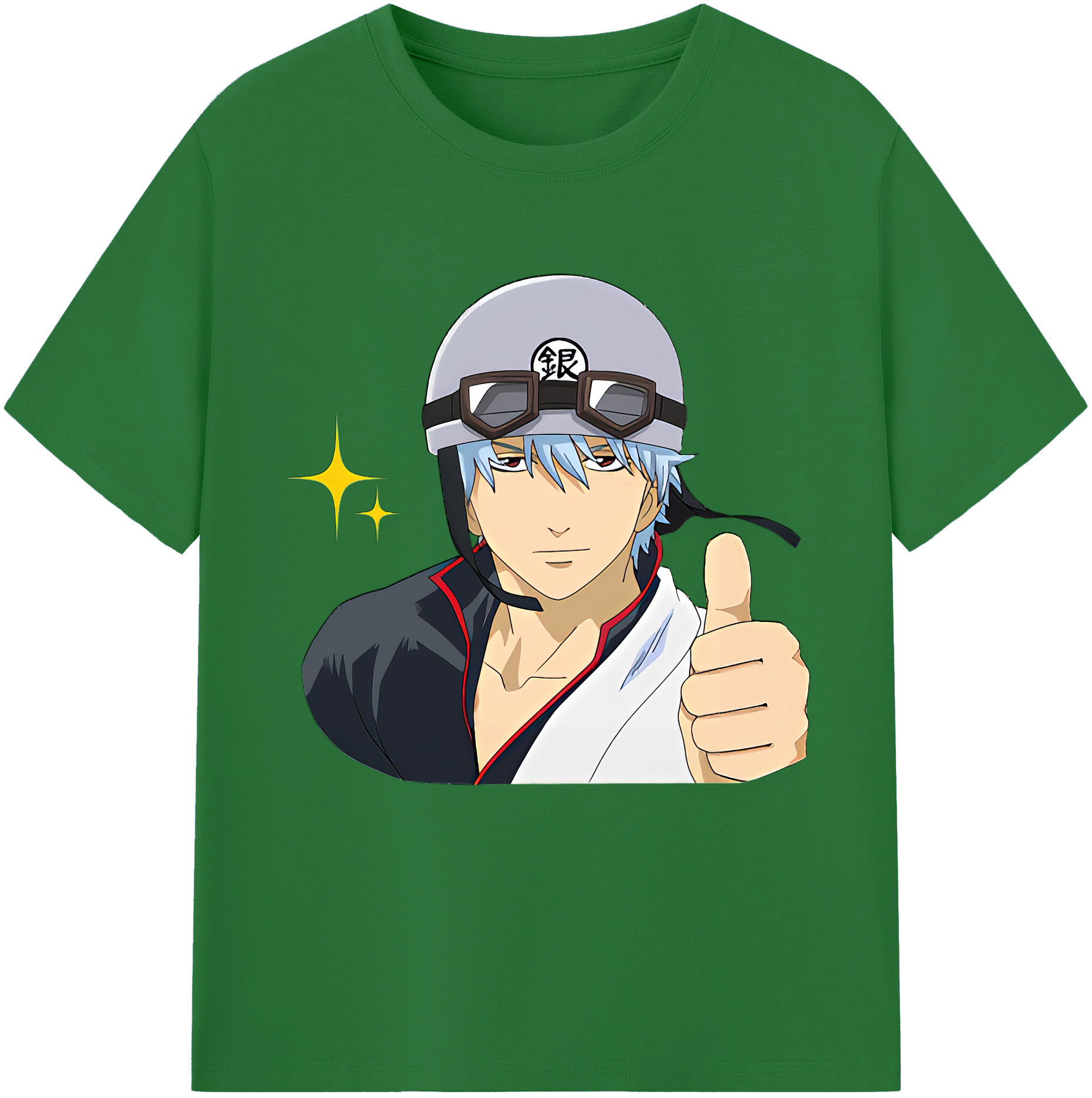 （画像用） ぎんたま 坂田銀時（さかたぎんとき） 神楽 志村新八（しむら しんぱち） GINTAMA Sakata Gintoki Kagura Shimura Shinpachi 綿100％半袖Tシャツ（フロントプリント）