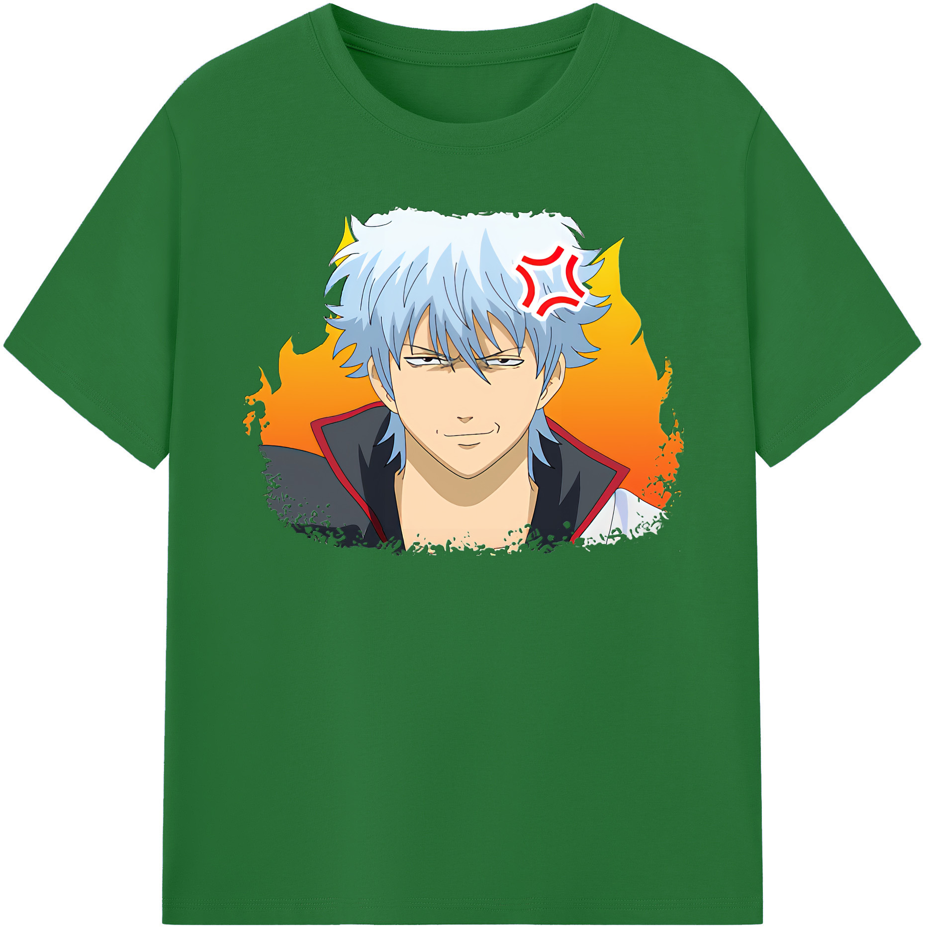（画像用） ぎんたま 坂田銀時（さかたぎんとき） 神楽 志村新八（しむら しんぱち） GINTAMA Sakata Gintoki Kagura Shimura Shinpachi 綿100％半袖Tシャツ（フロントプリント）