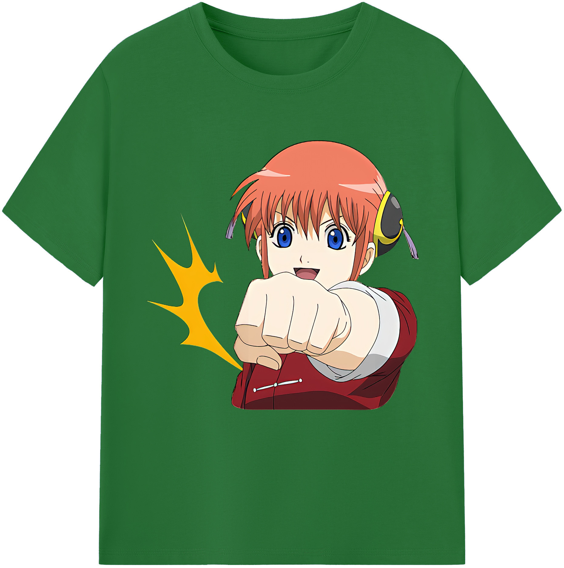 （画像用） ぎんたま 坂田銀時（さかたぎんとき） 神楽 志村新八（しむら しんぱち） GINTAMA Sakata Gintoki Kagura Shimura Shinpachi 綿100％半袖Tシャツ（フロントプリント）