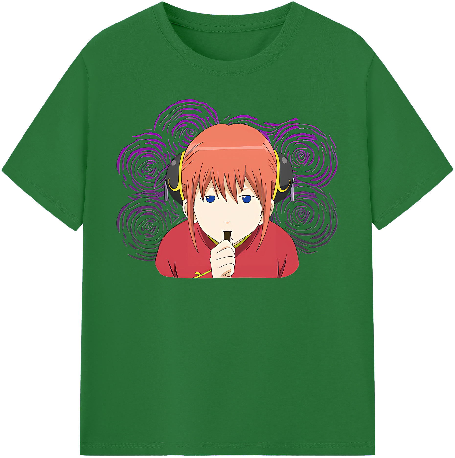 （画像用） ぎんたま 坂田銀時（さかたぎんとき） 神楽 志村新八（しむら しんぱち） GINTAMA Sakata Gintoki Kagura Shimura Shinpachi 綿100％半袖Tシャツ（フロントプリント）